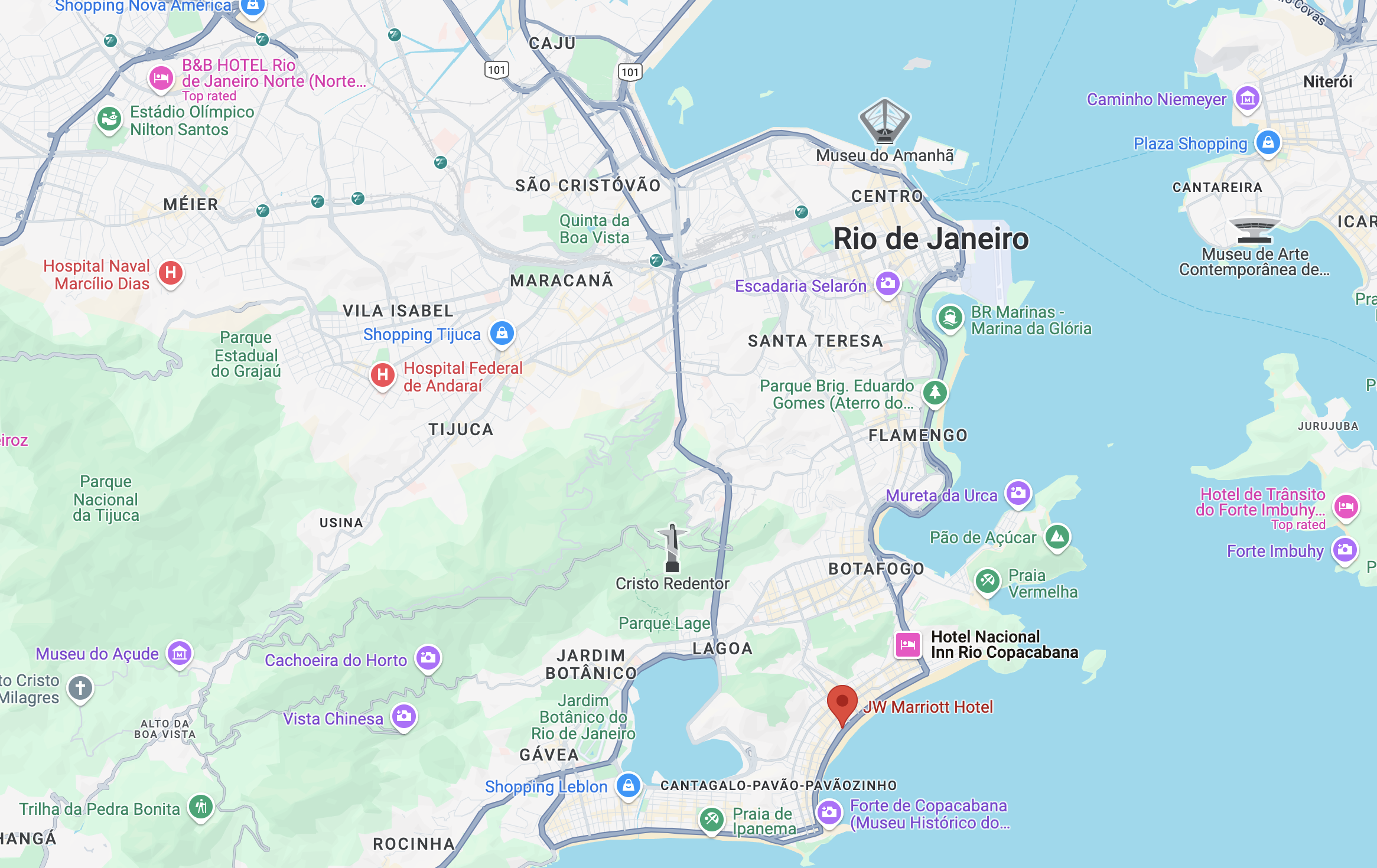 JW Marriott Hotel Rio de Janeiro location