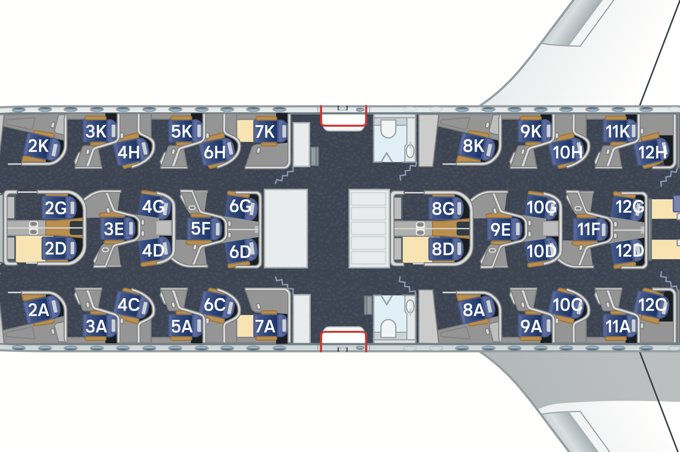 Lufthansa A350 Allegris Business Class Cabin Lufthansa A350 Allegris Business Class Cabin