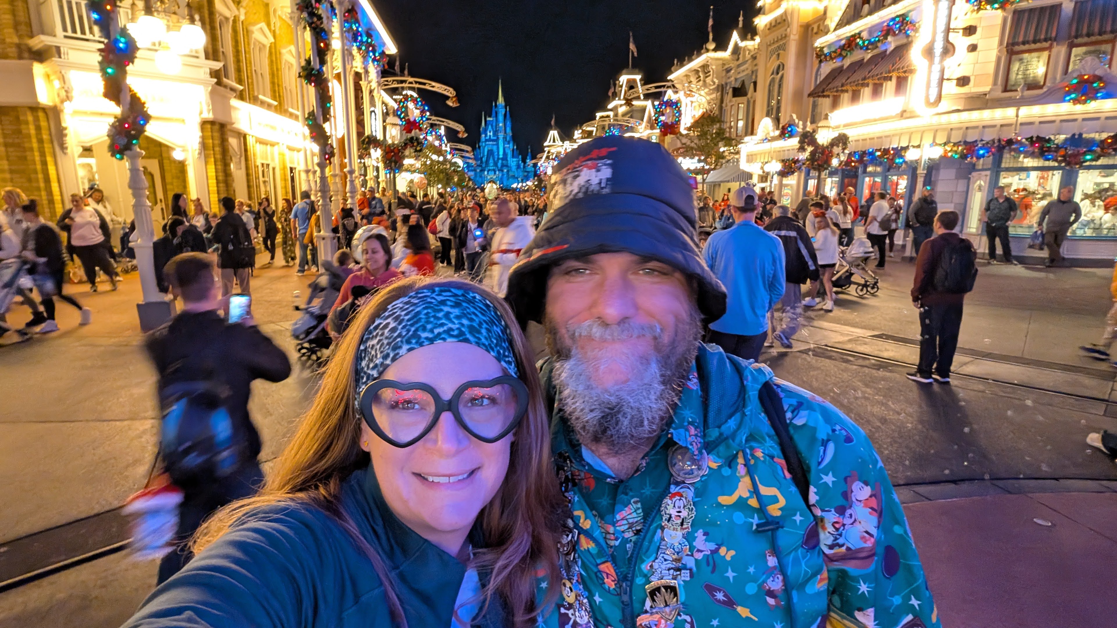 Magic Kingdom Main Street at night