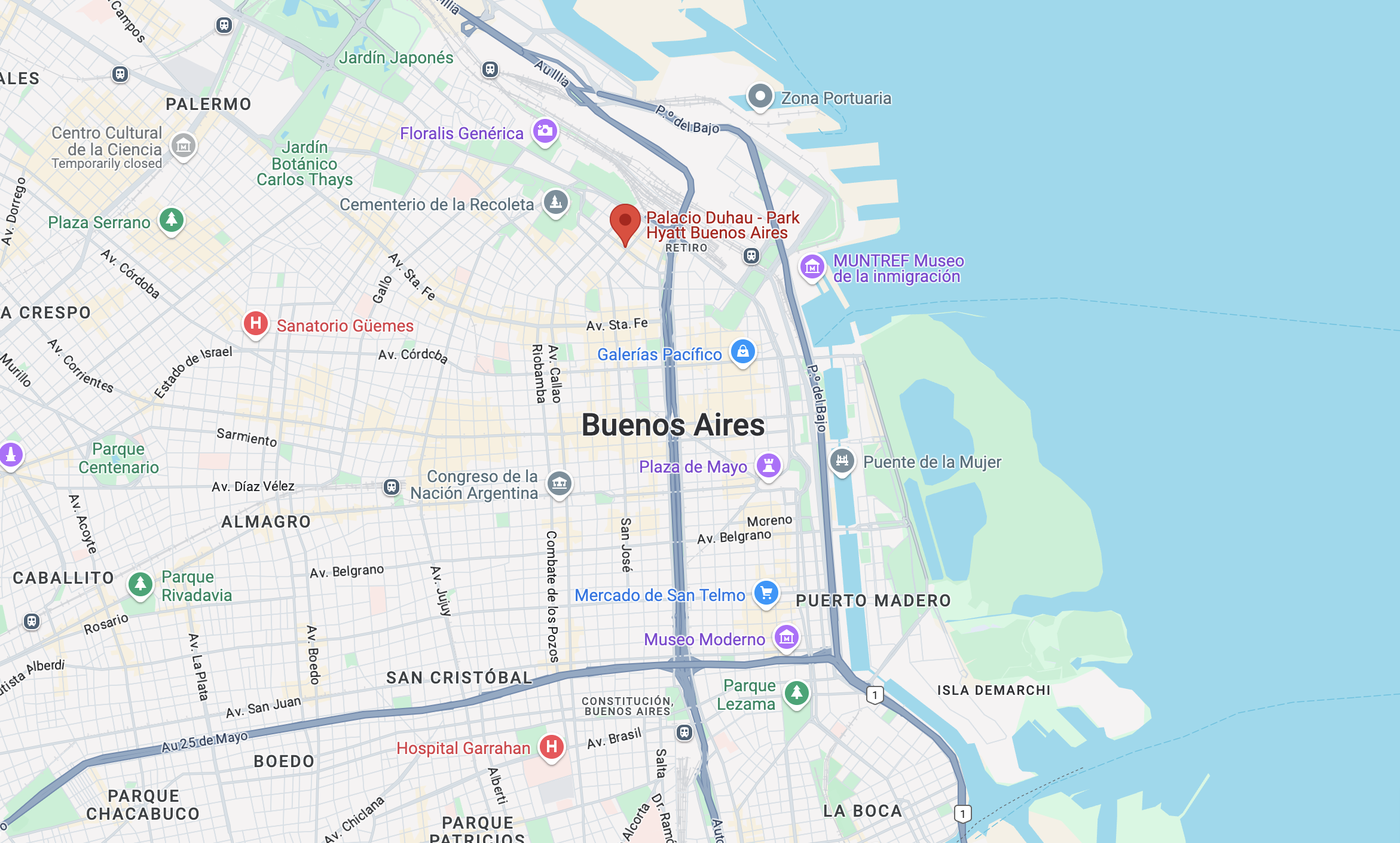 Palacio Duhau — Park Hyatt Buenos Aires location Palacio Duhau — Park Hyatt Buenos Aires location