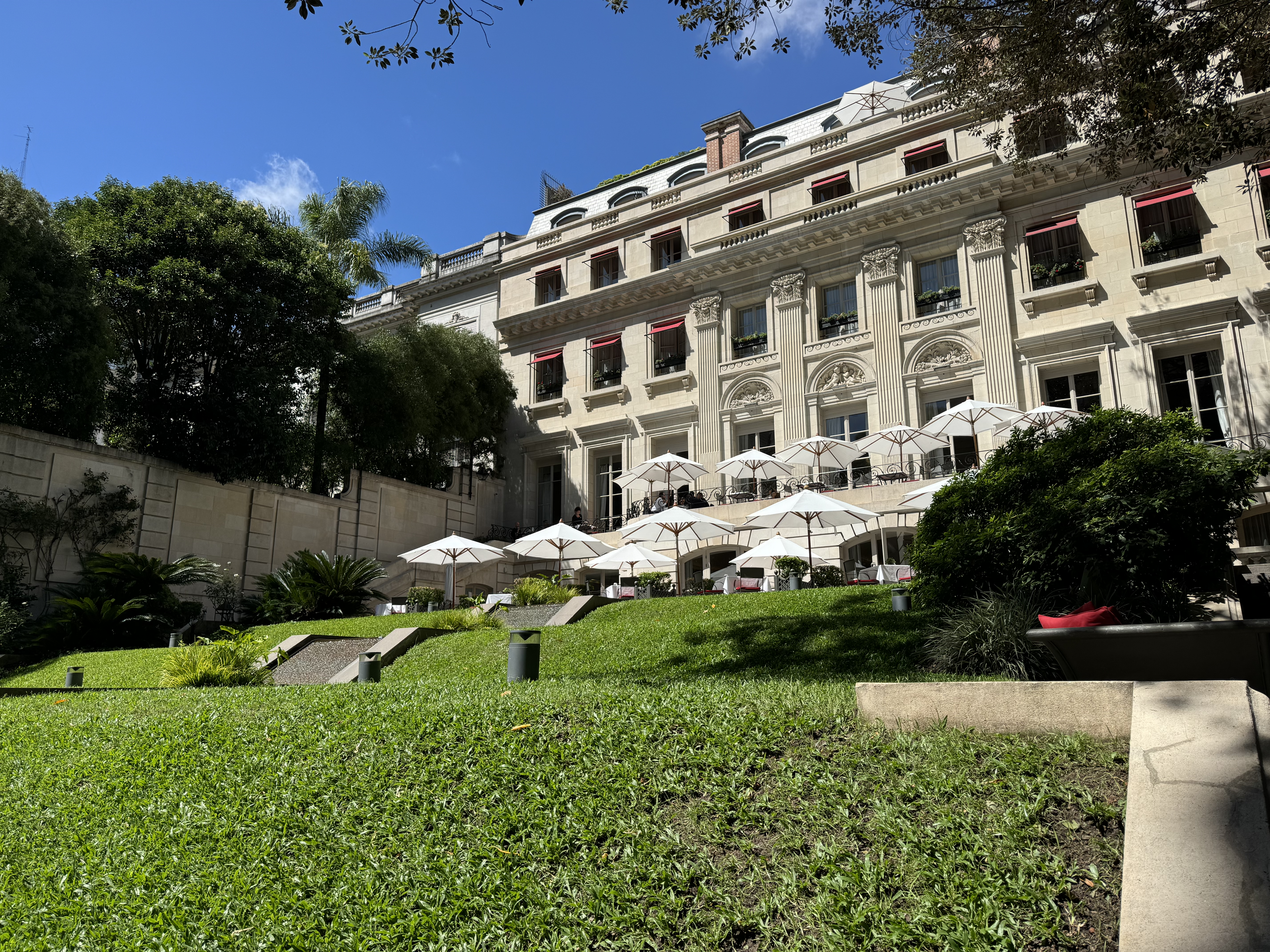 Palacio Duhau Park Hyatt Buenos Aires courtyard view side Palacio Duhau Park Hyatt Buenos Aires courtyard view side