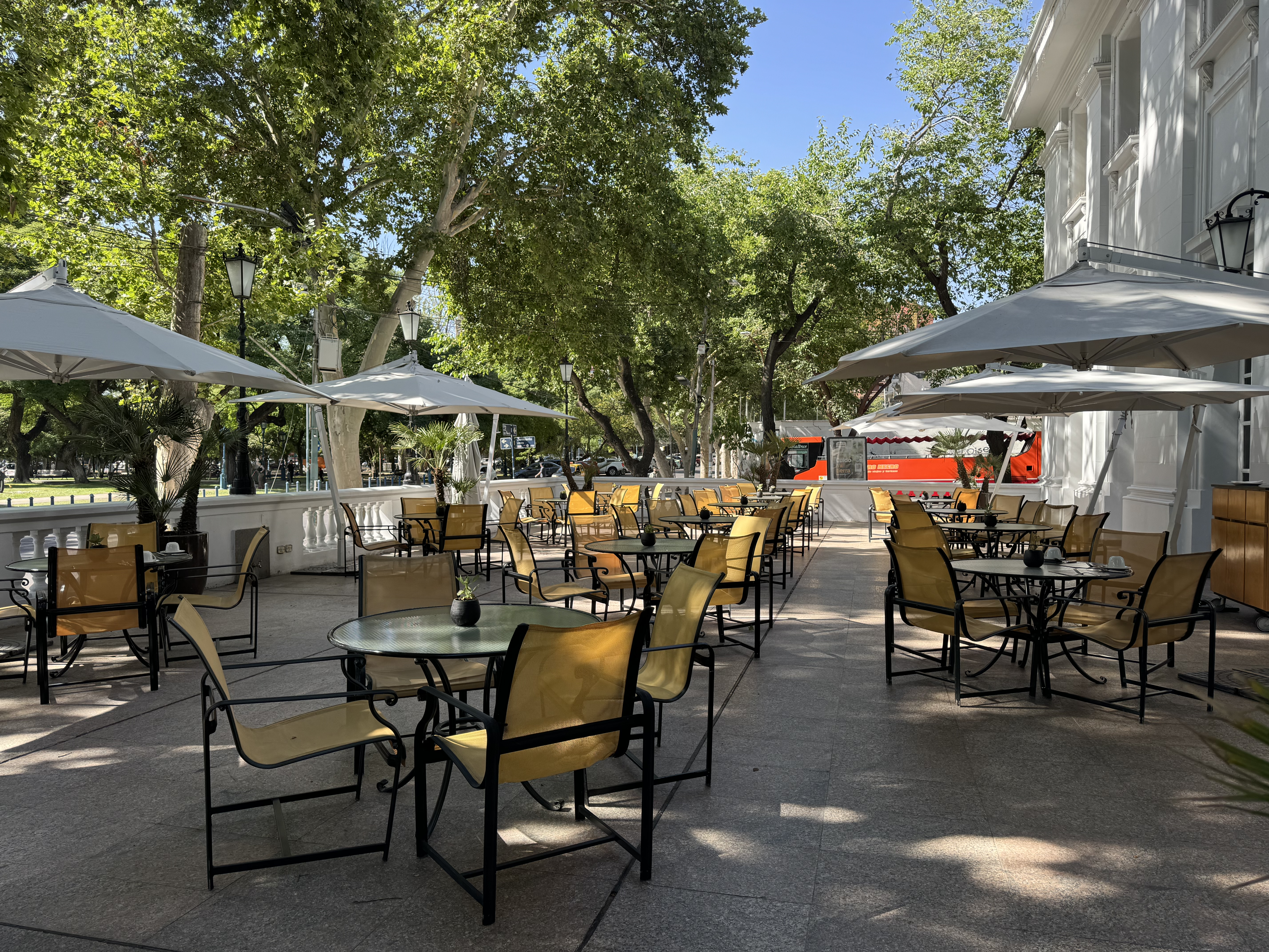 Park Hyatt Mendoza patio seating