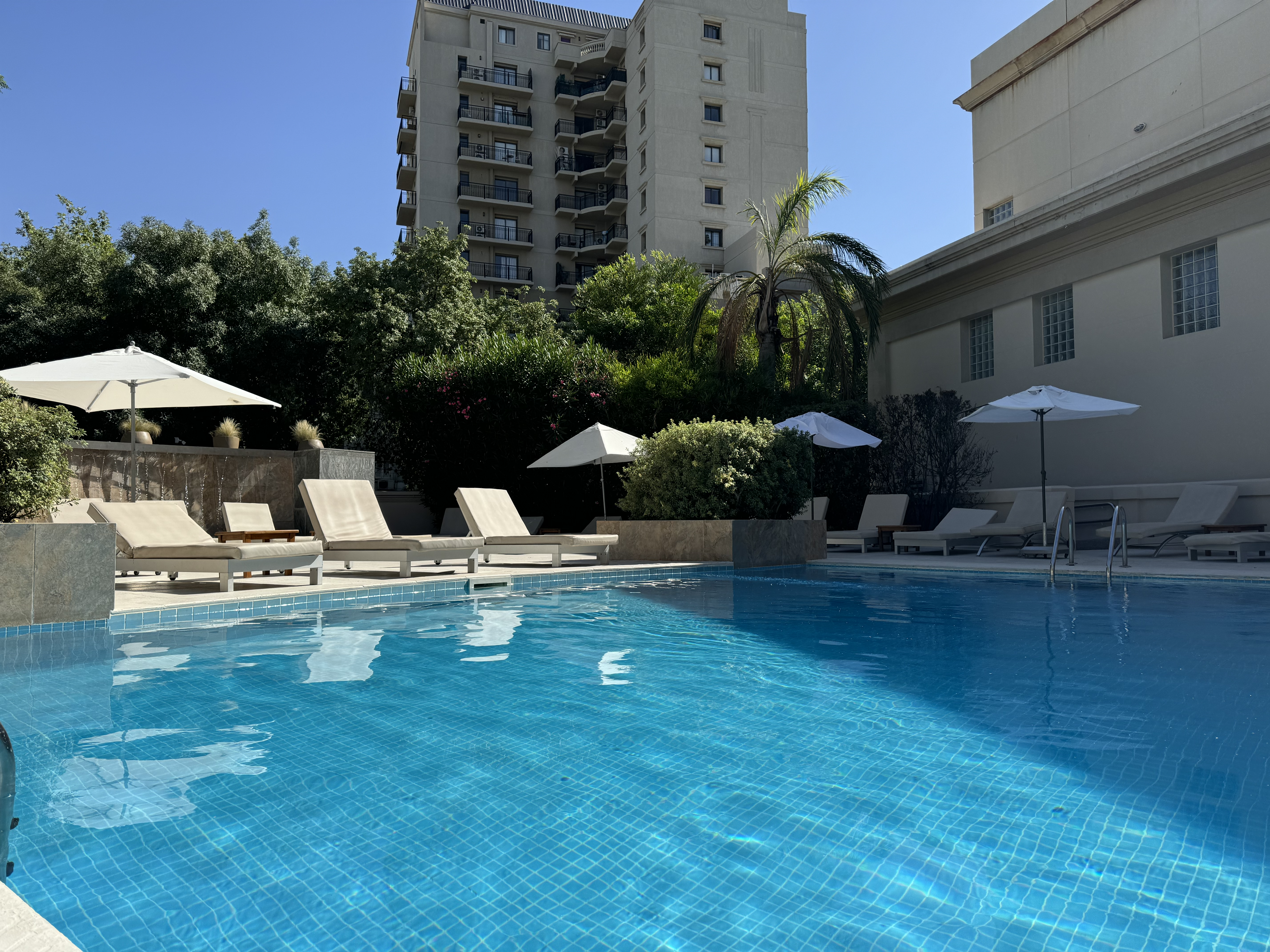 Park Hyatt Mendoza pool lounge chairs