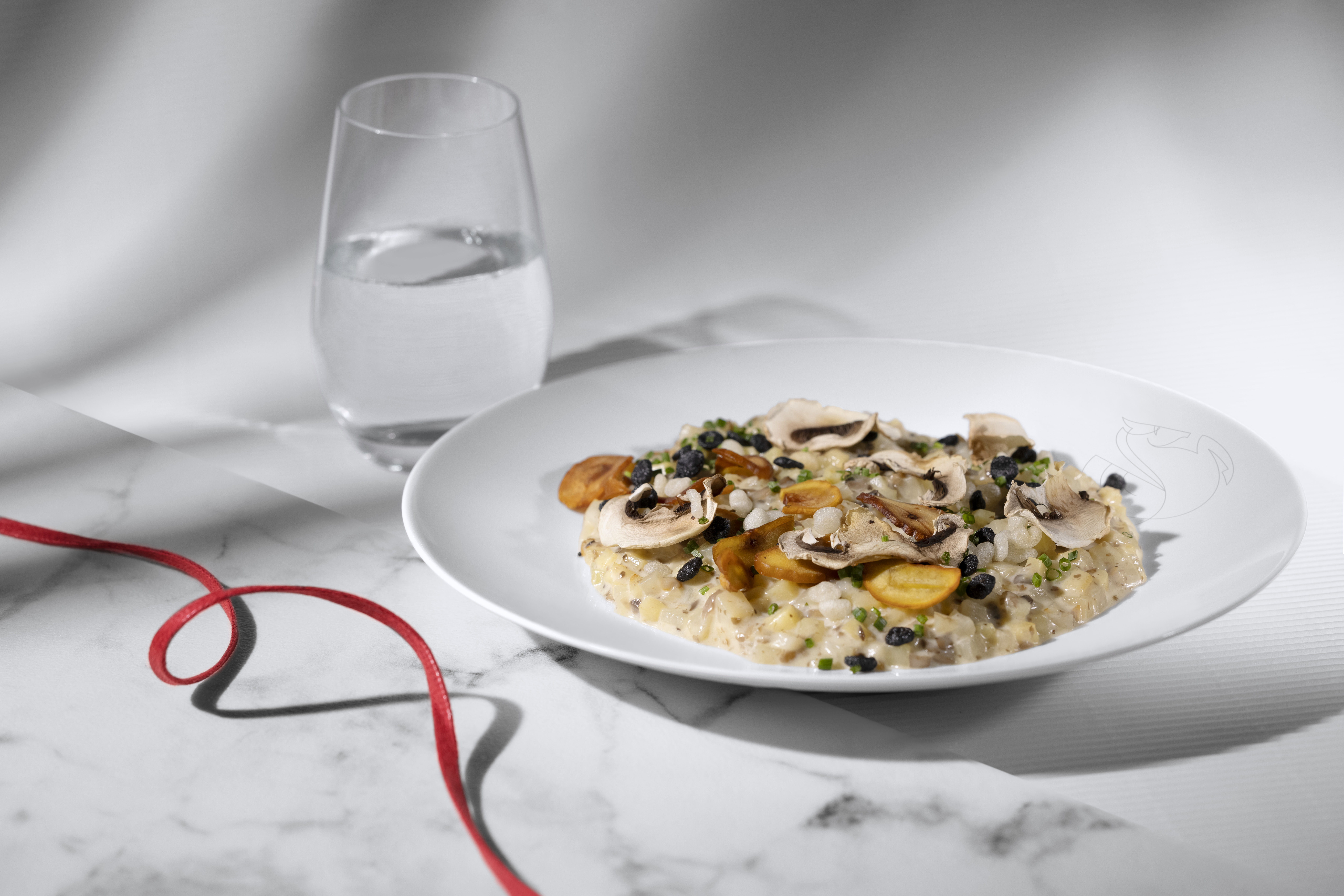 Renaut Air France La Premiere Dish polenta Renaut Air France La Premiere Dish polenta