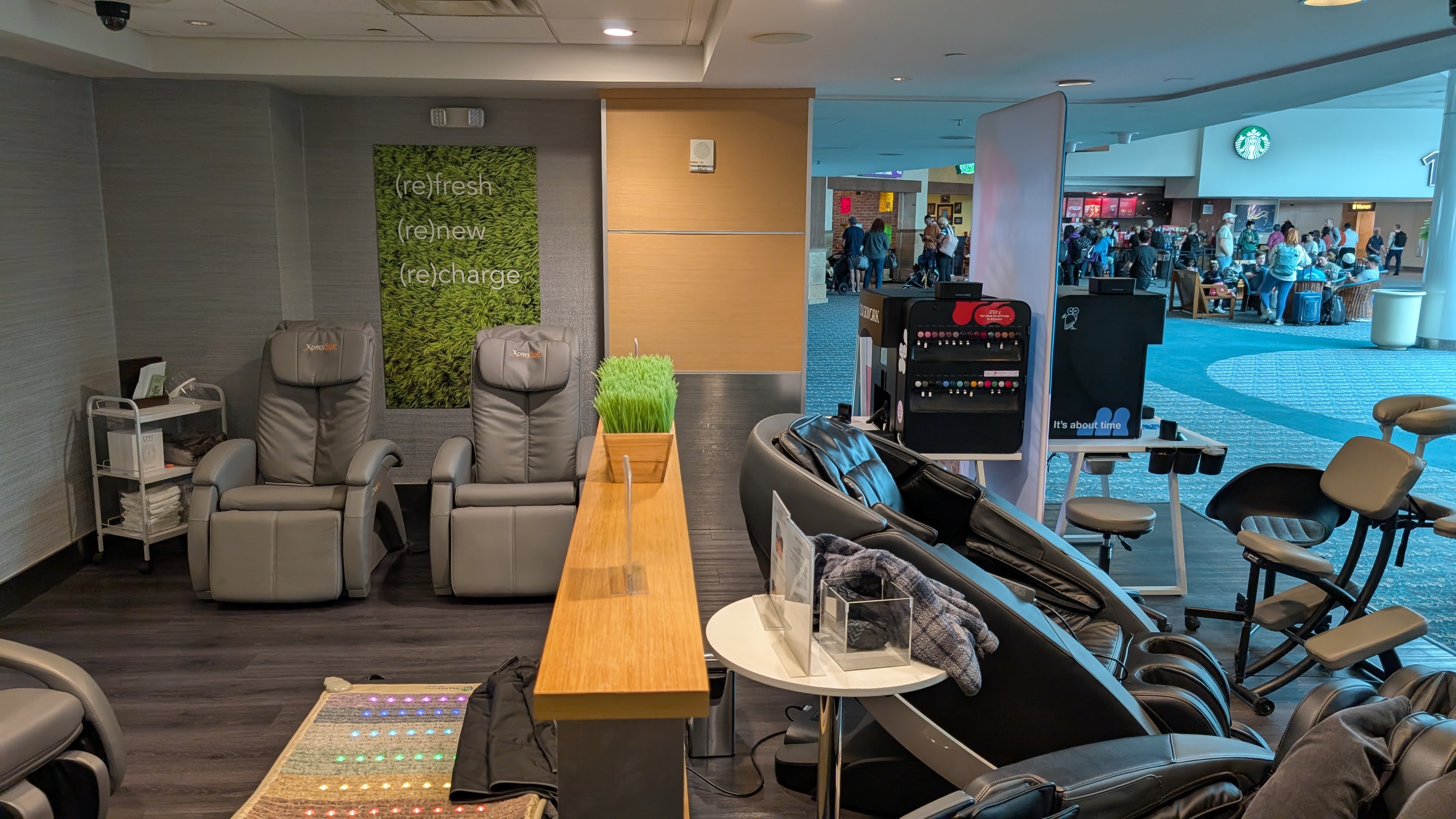 The Club MCO Terminal A XpresSpa next door chairs The Club MCO Terminal A XpresSpa next door chairs