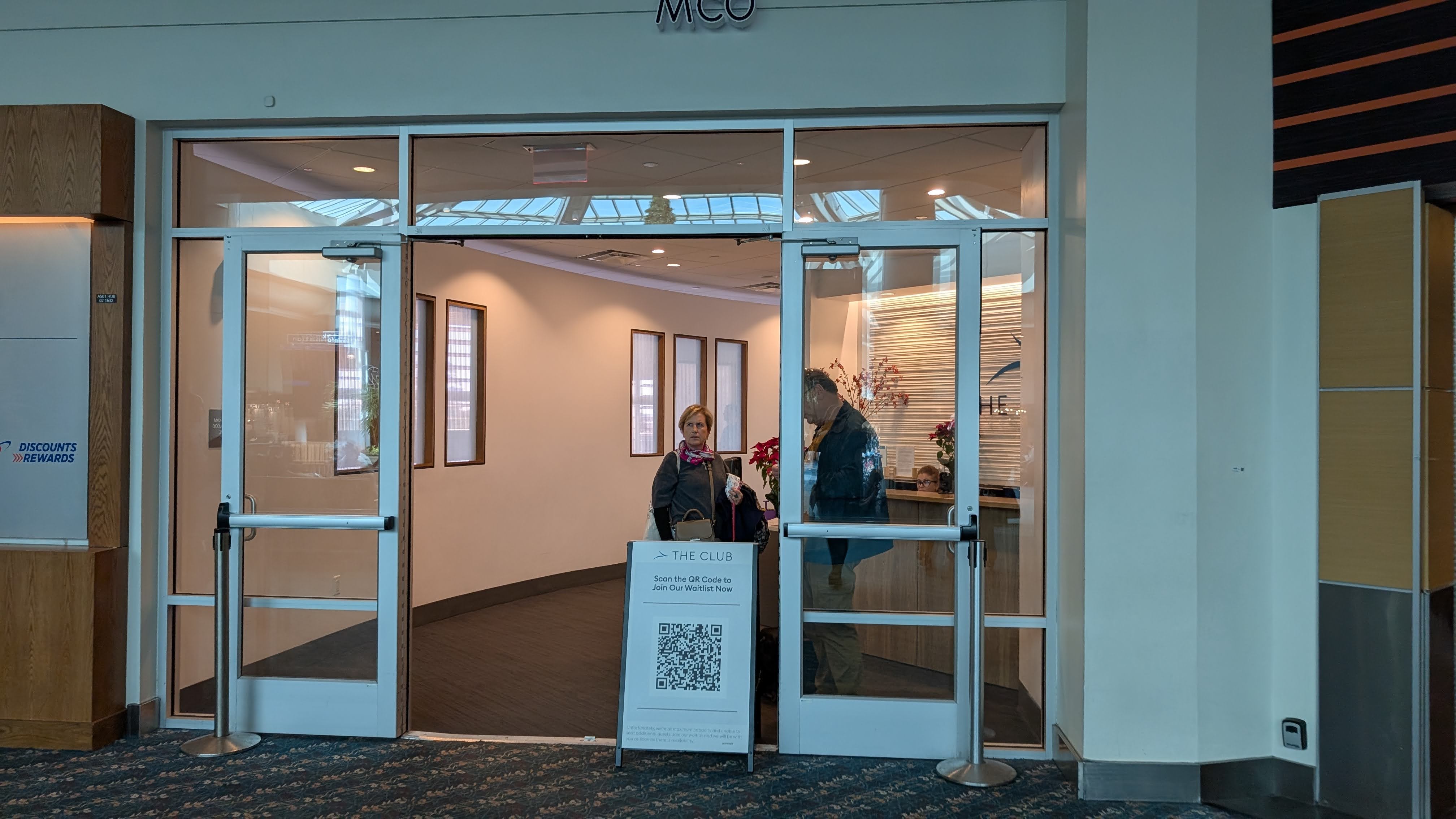 The Club MCO Terminal A entrance The Club MCO Terminal A entrance