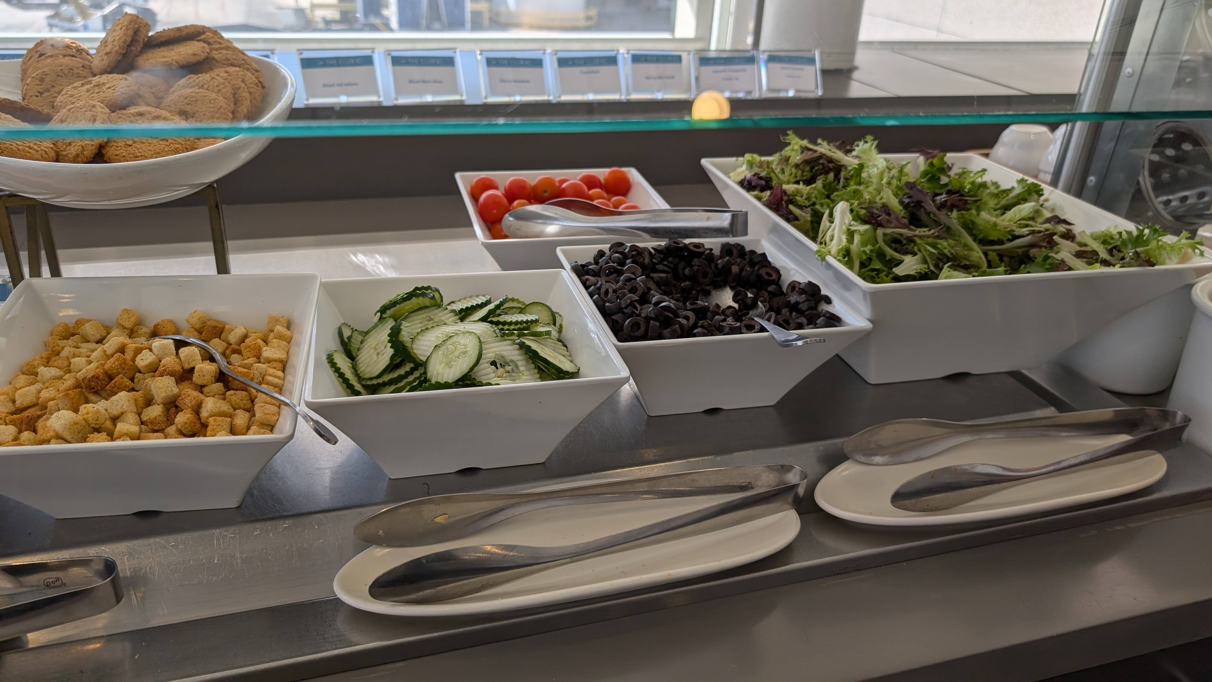 The Club MCO Terminal A food and beverage salad bar The Club MCO Terminal A food and beverage salad bar
