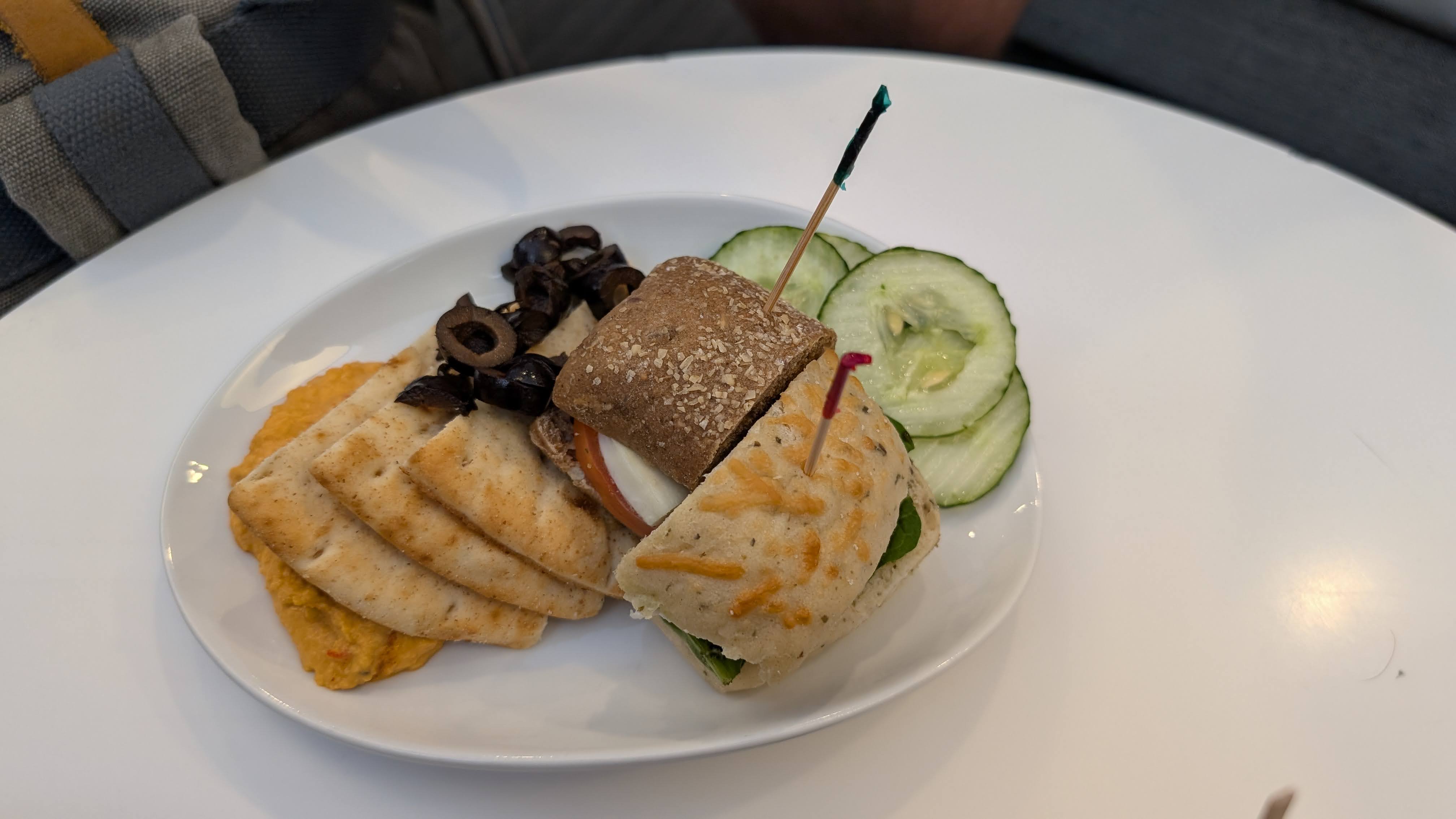 The Club MCO Terminal A food and beverage snack plate The Club MCO Terminal A food and beverage snack plate