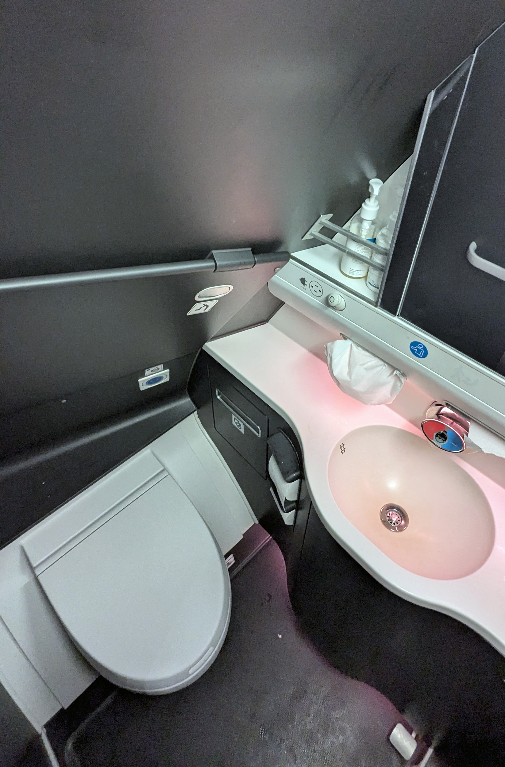 Virgin Atlantic A330 900 Business Class Bathroom Virgin Atlantic A330 900 Business Class Bathroom