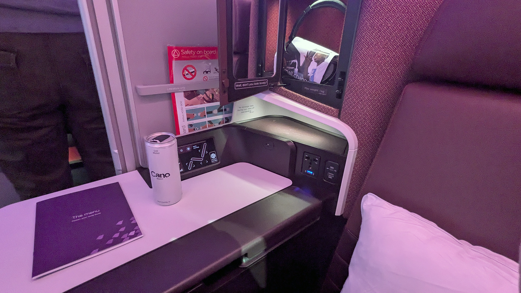 Virgin Atlantic A330 900 Business Class Seat Armrest Virgin Atlantic A330 900 Business Class Seat Armrest