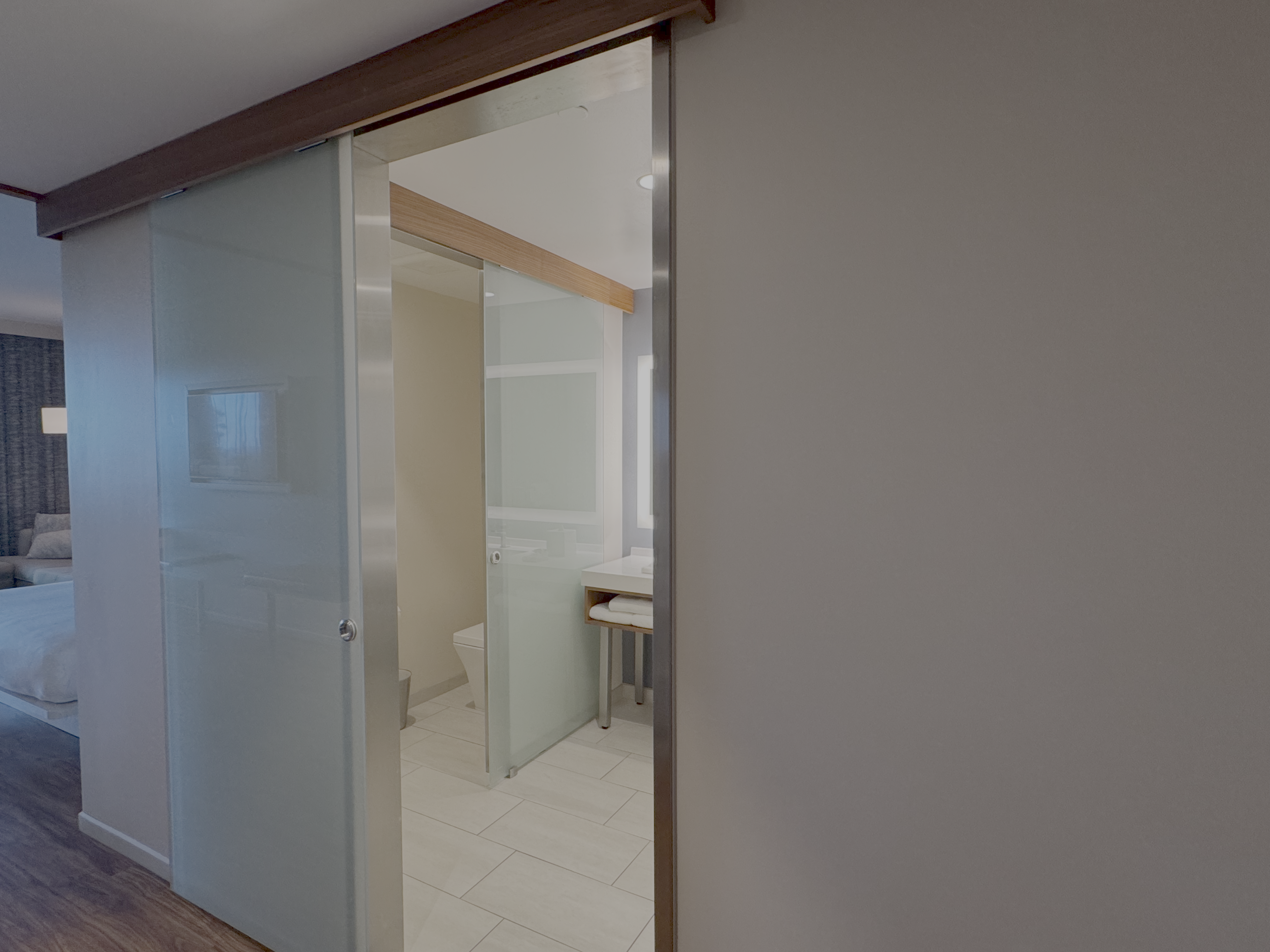 AC Hotel by Marriott Maui Wailea King Ocean View Suite bathroom door open