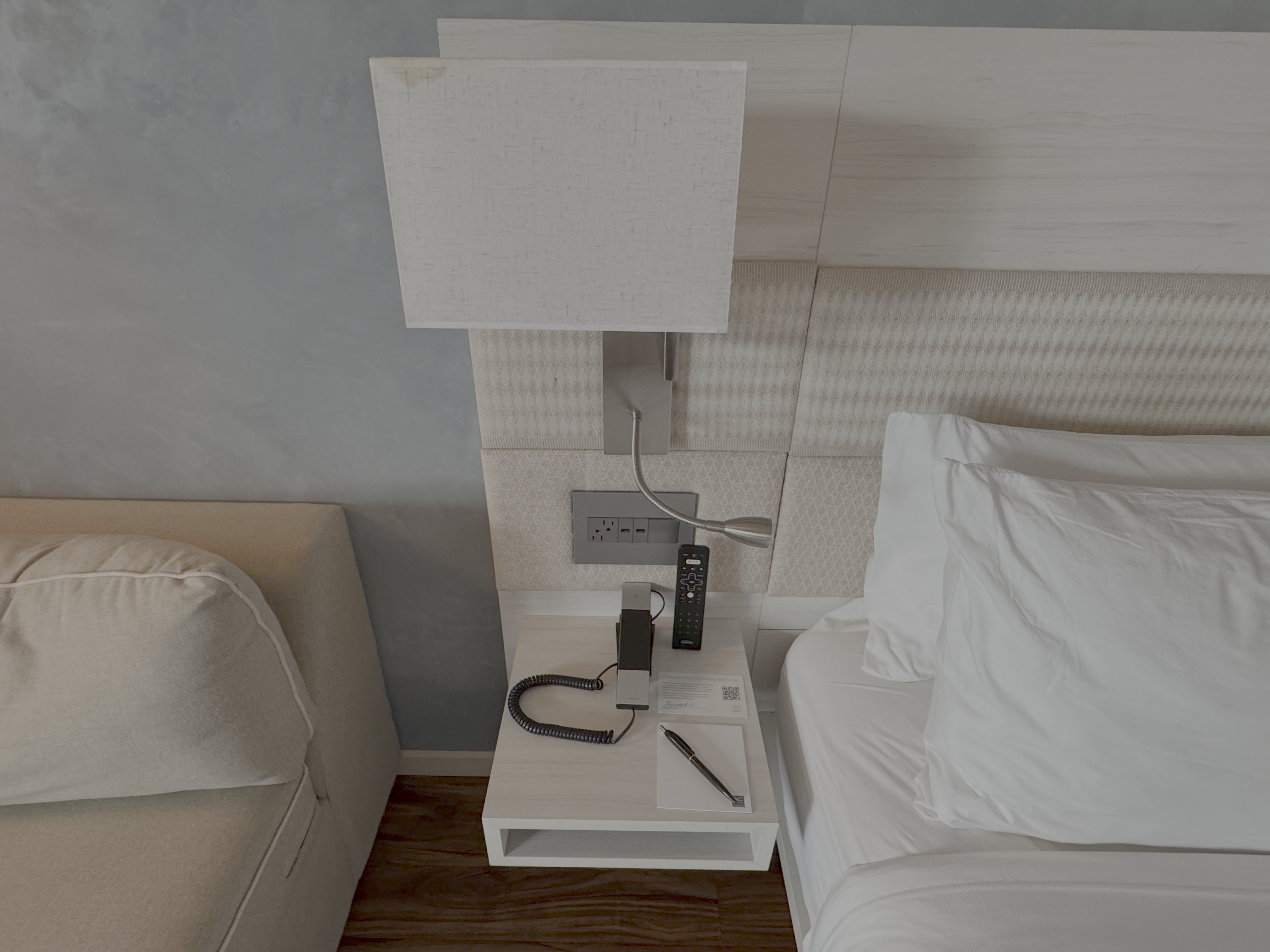AC Hotel by Marriott Maui Wailea King Ocean View Suite bedroom nightstand lamp