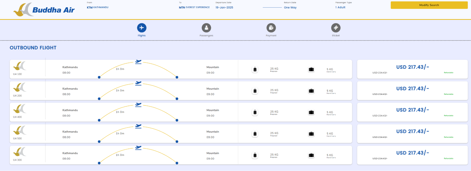 Buddha Air mountain flights list Buddha Air mountain flights list