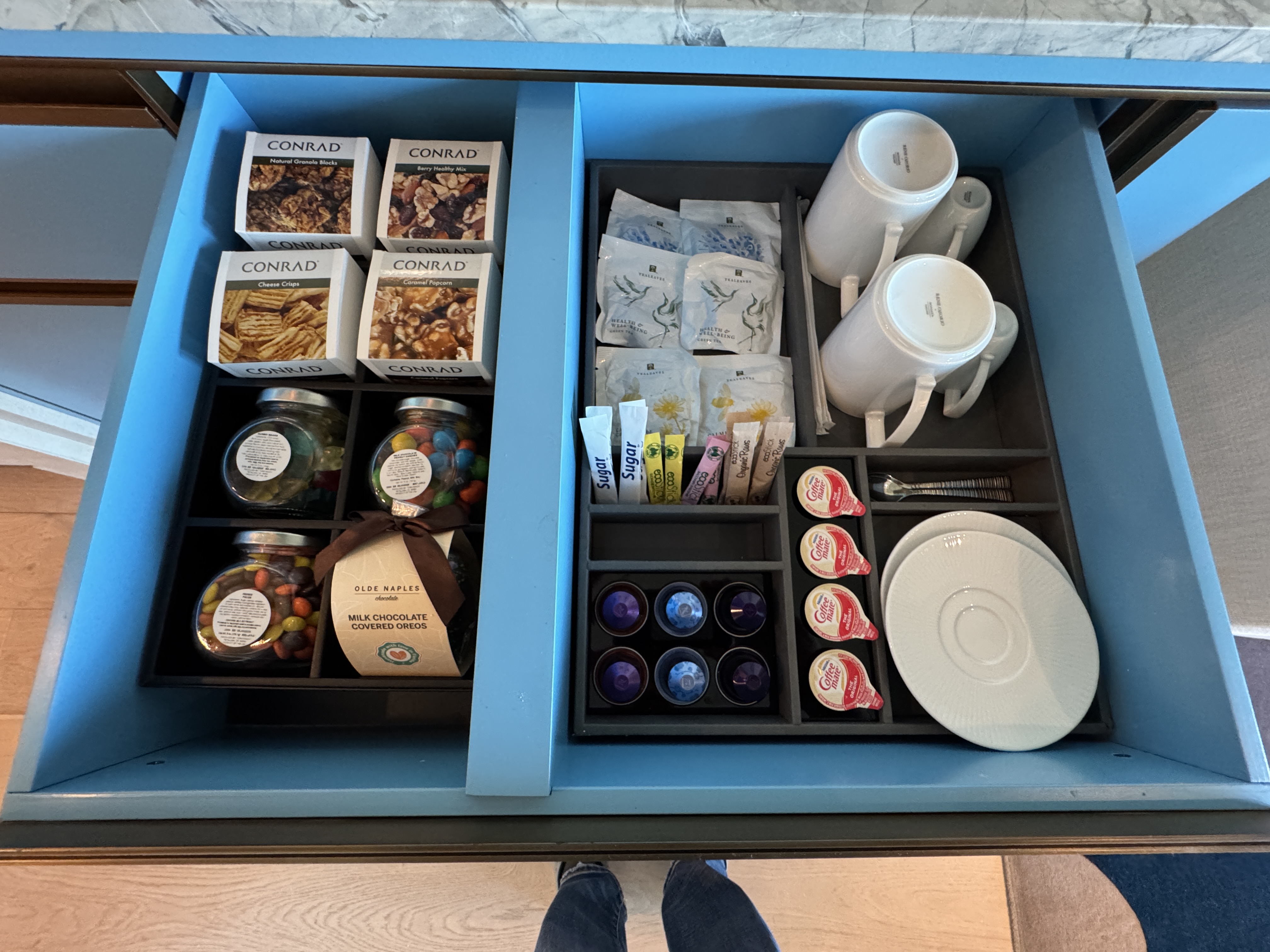 Conrad Orlando coffee and snacks for purchase