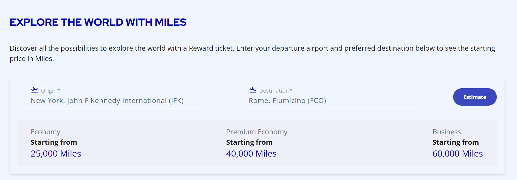 Flying Blue Rewards