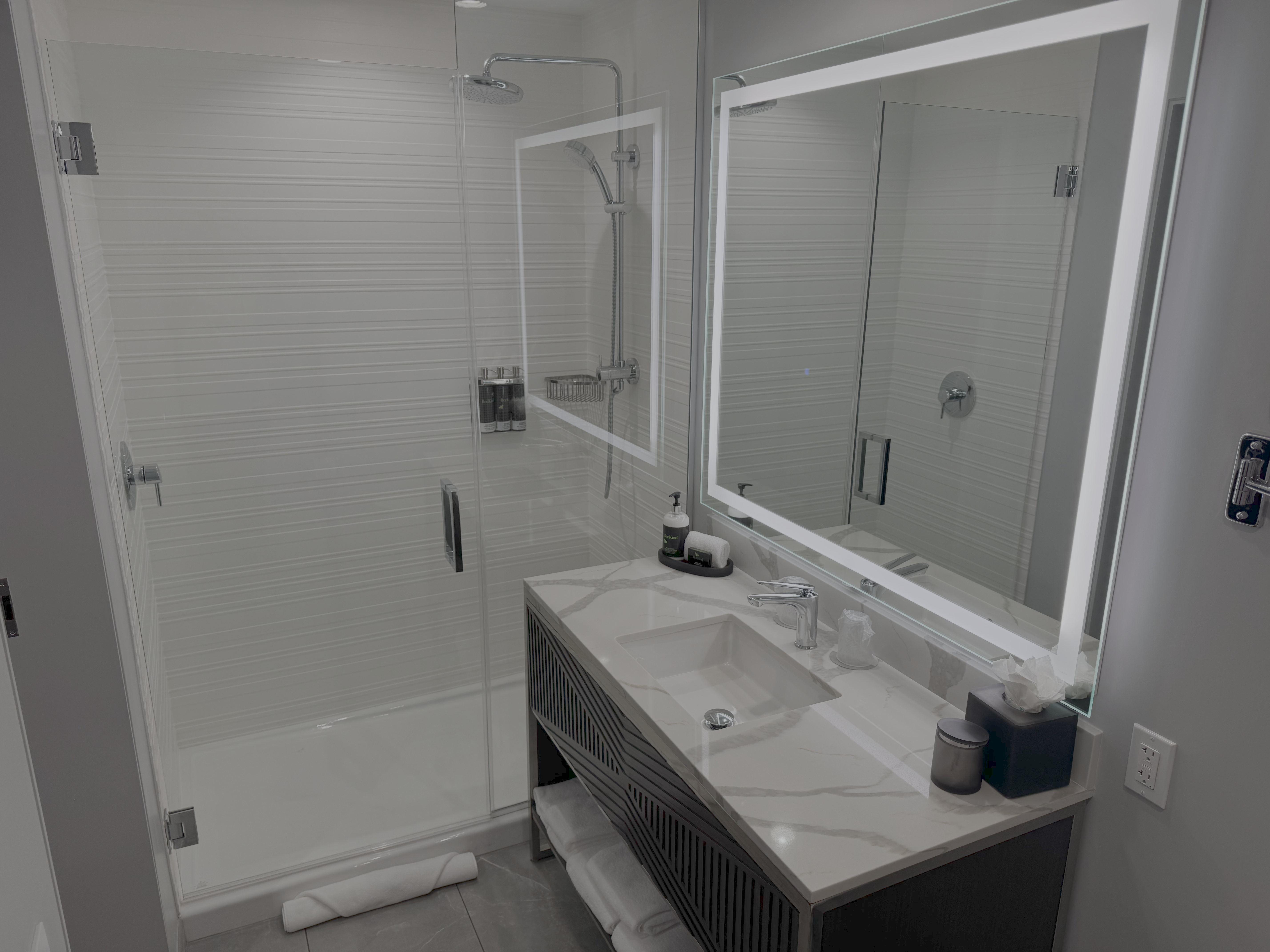 Hyatt Centric Las Olas Fort Lauderdale bathroom shower sink Hyatt Centric Las Olas Fort Lauderdale bathroom shower sink