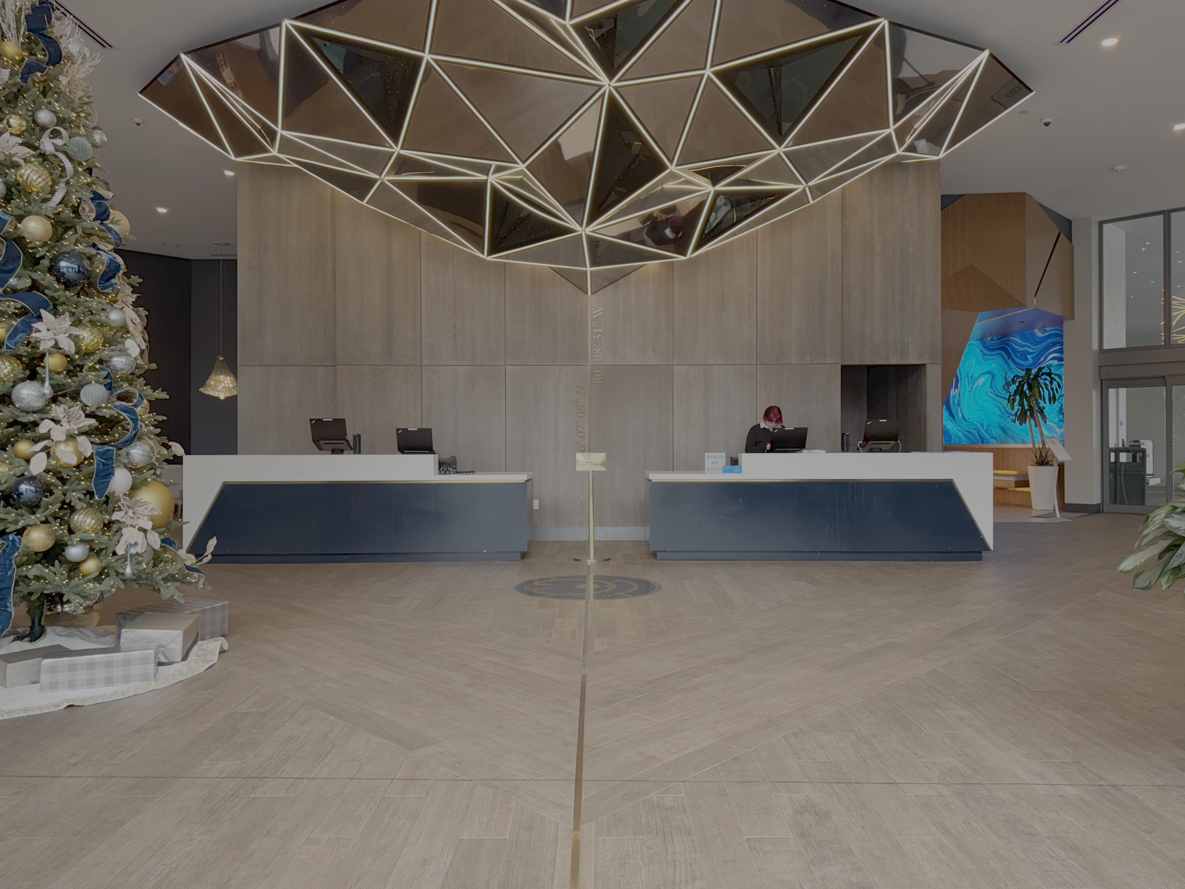 Hyatt Centric Las Olas Fort Lauderdale lobby reception desk Hyatt Centric Las Olas Fort Lauderdale lobby reception desk