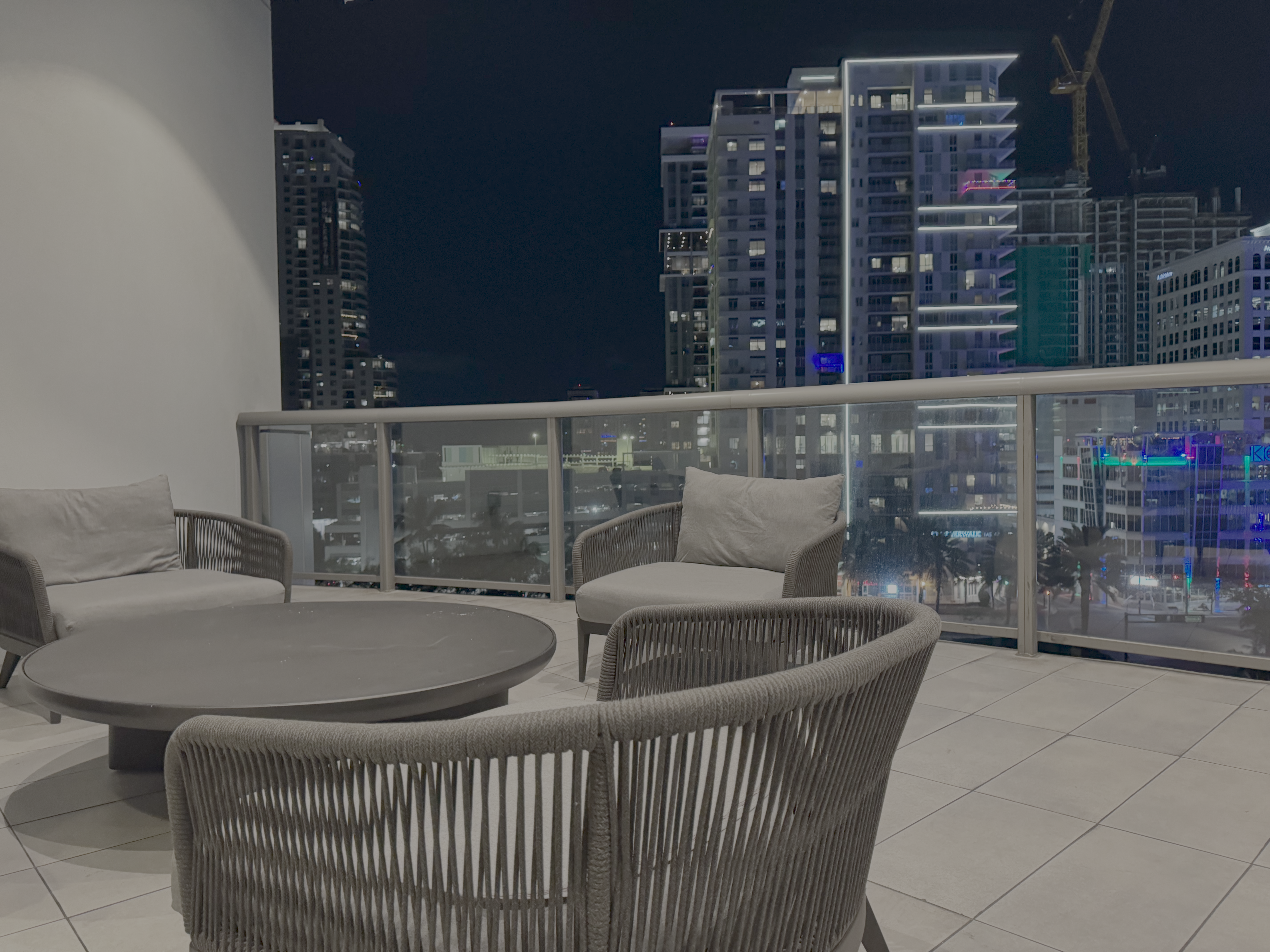 Hyatt Centric Las Olas Fort Lauderdale outdoor balcony Hyatt Centric Las Olas Fort Lauderdale outdoor balcony