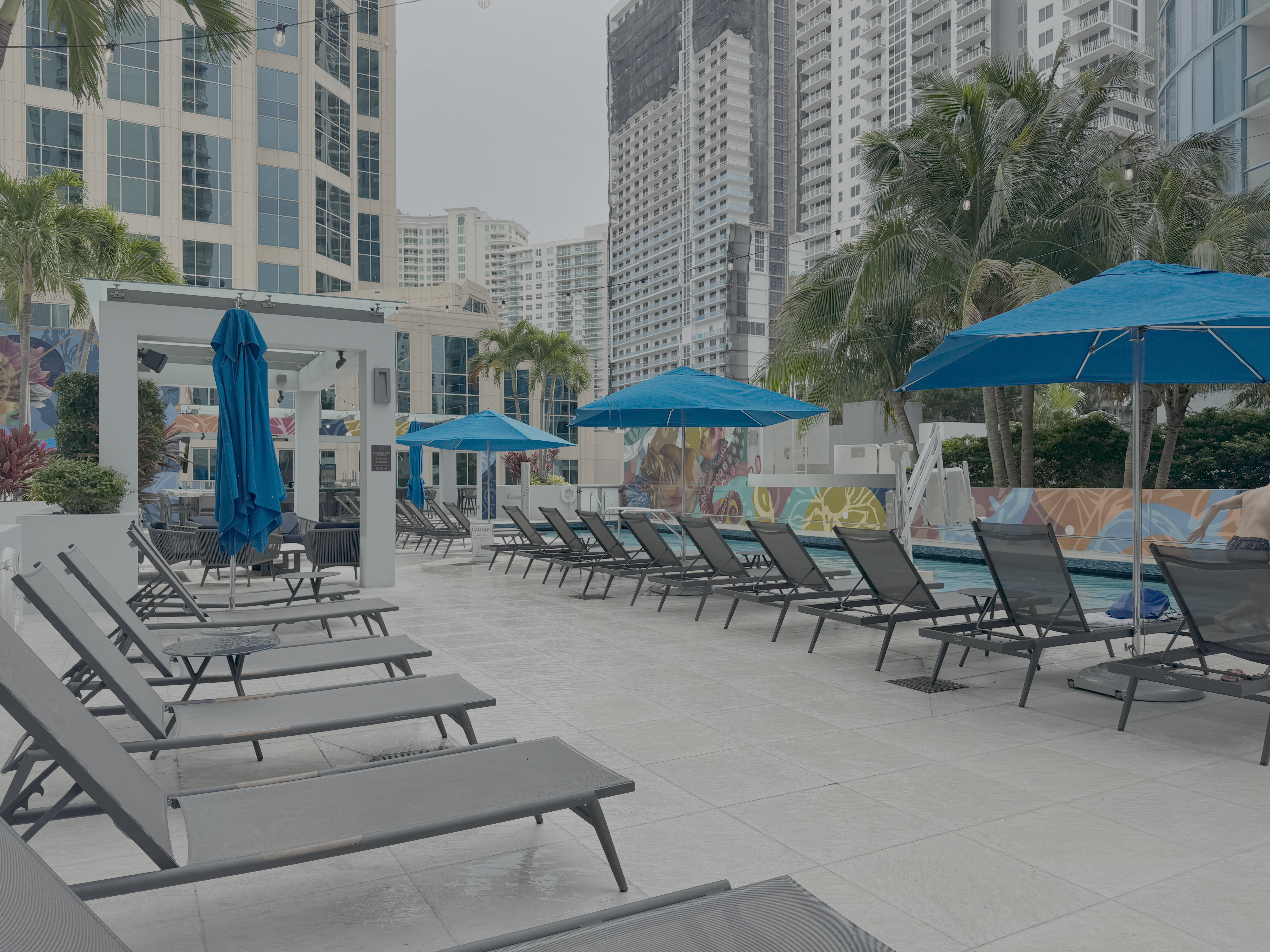 Hyatt Centric Las Olas Fort Lauderdale pool seating Hyatt Centric Las Olas Fort Lauderdale pool seating