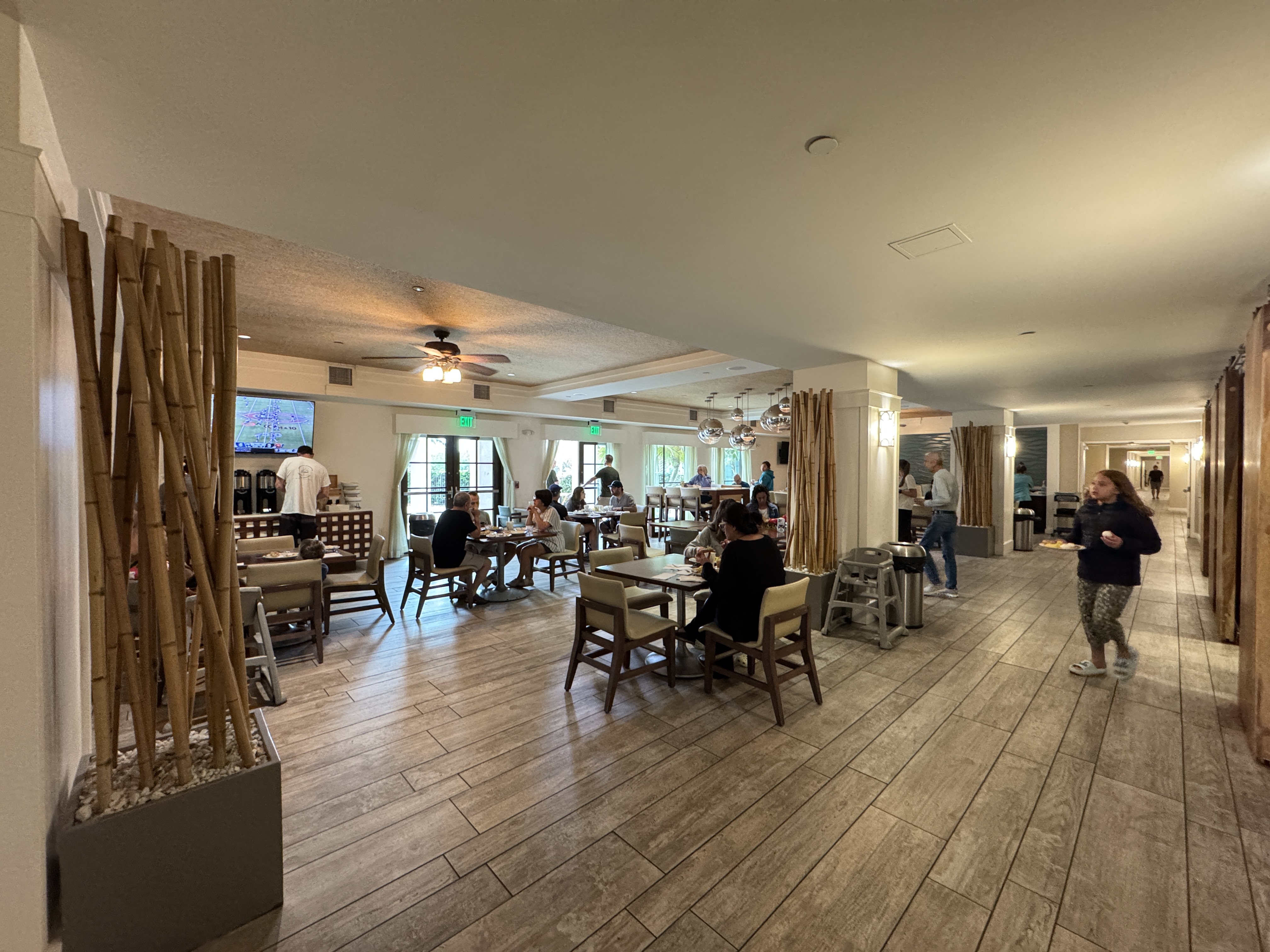 Hyatt House Naples breakfast seating area Hyatt House Naples breakfast seating area