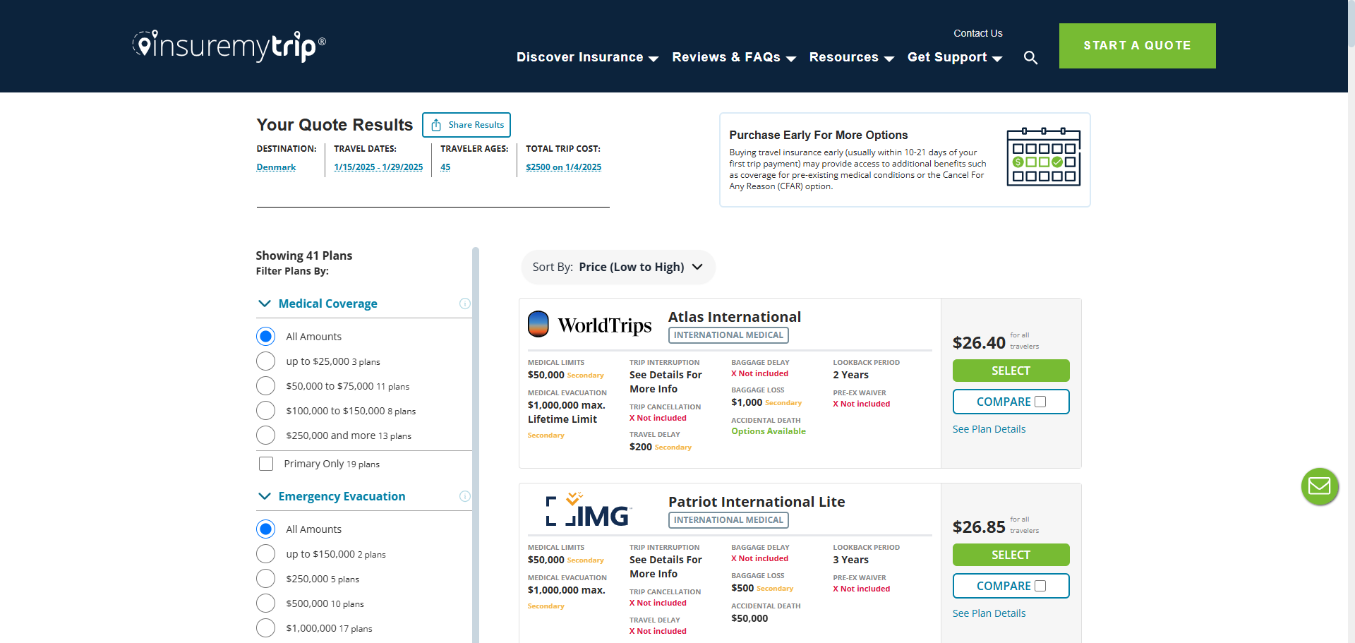 InsureMyTrip travel insurance quotes InsureMyTrip travel insurance quotes