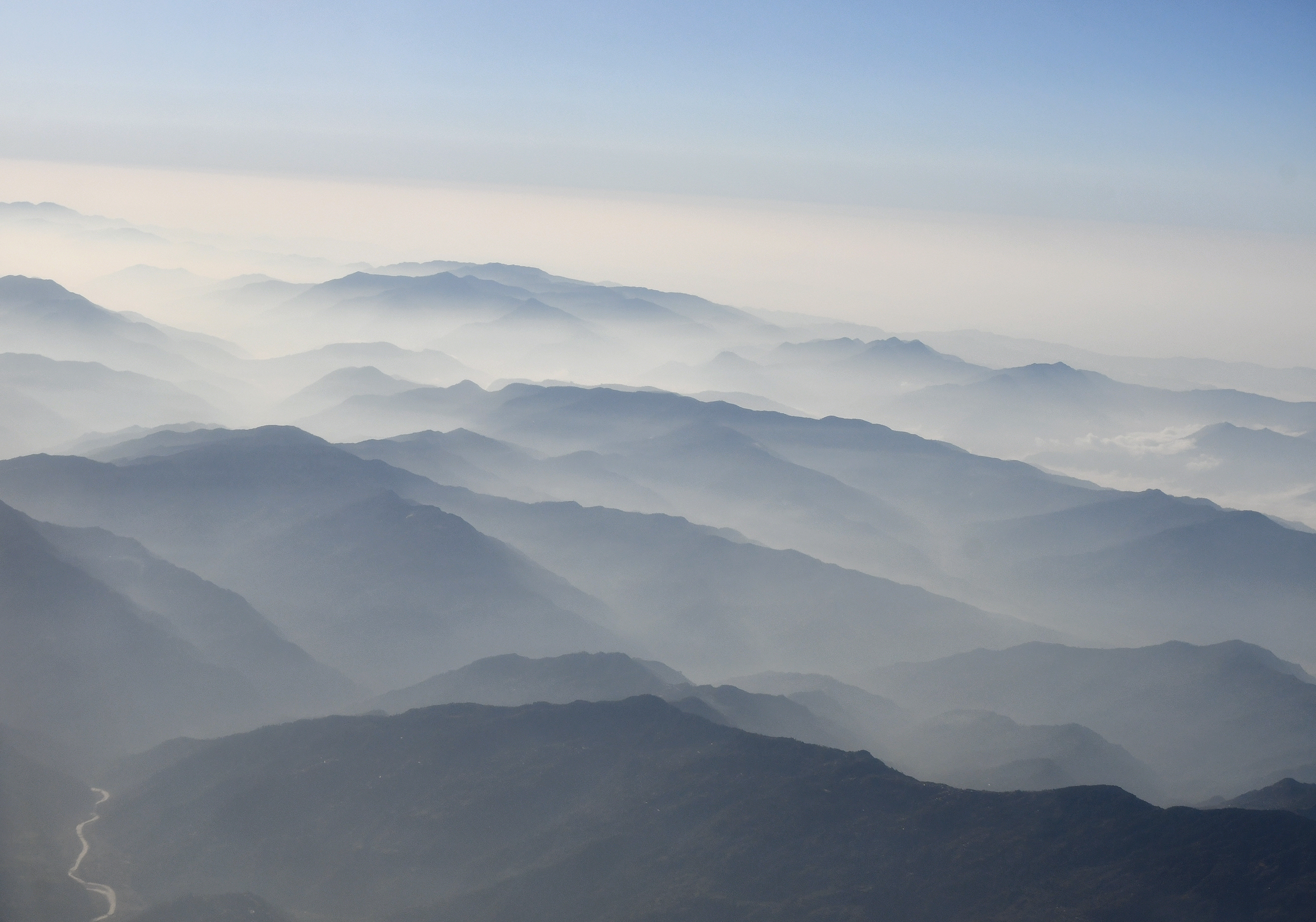 Kathmandu Hills Morning Fog Kathmandu Hills Morning Fog
