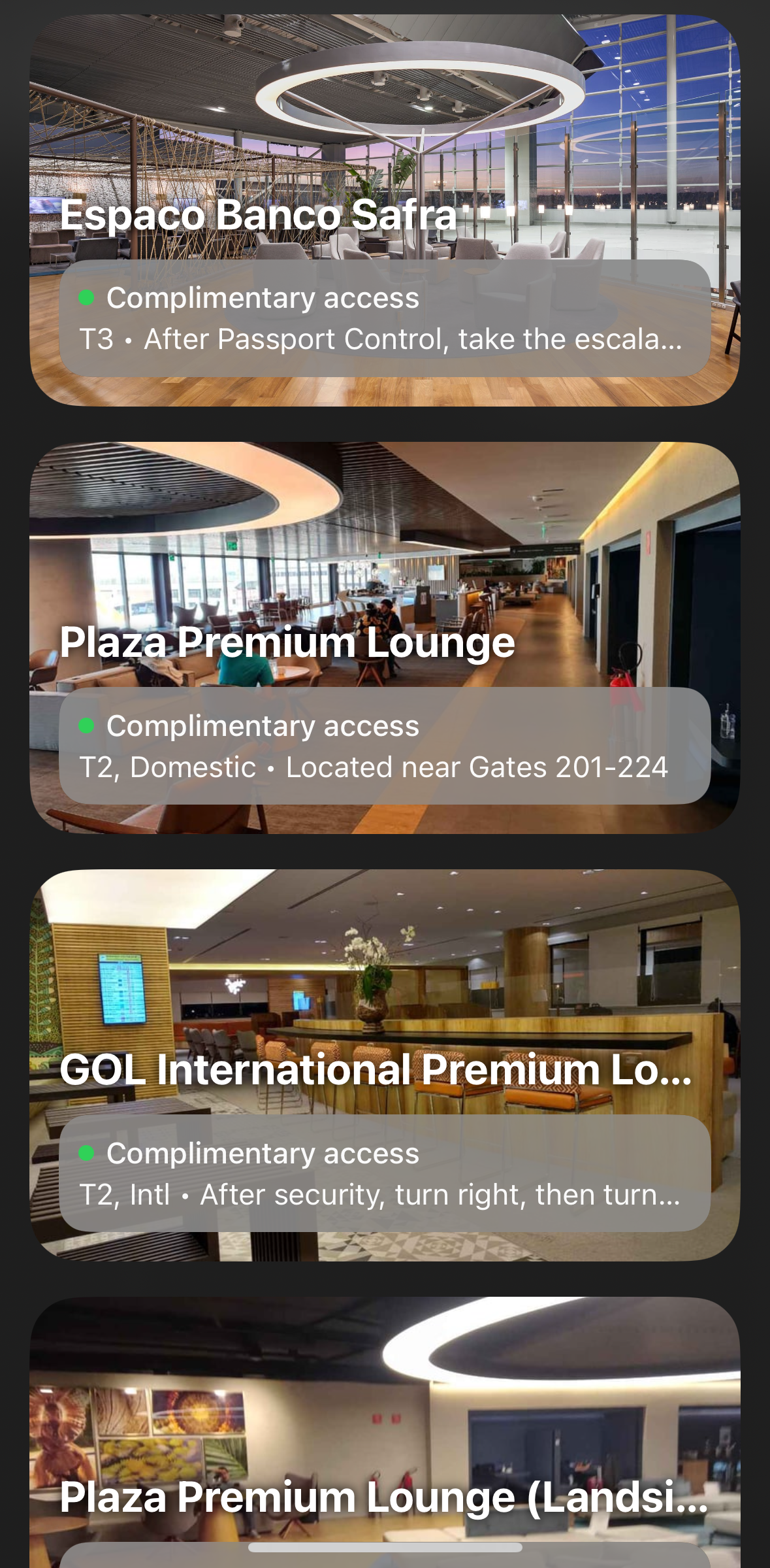 Loungepedia app GRU lounge access Loungepedia app GRU lounge access