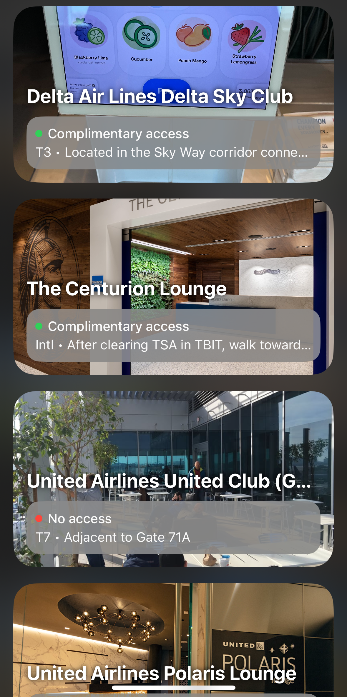 Loungepedia app LAX lounge access Loungepedia app LAX lounge access