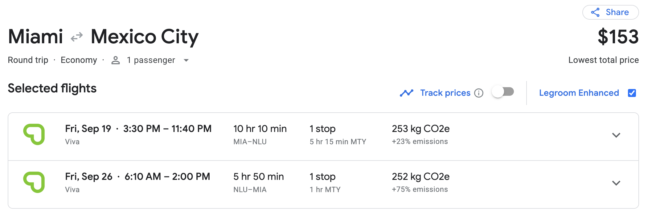 MIA to MEX MIA to MEX Viva price