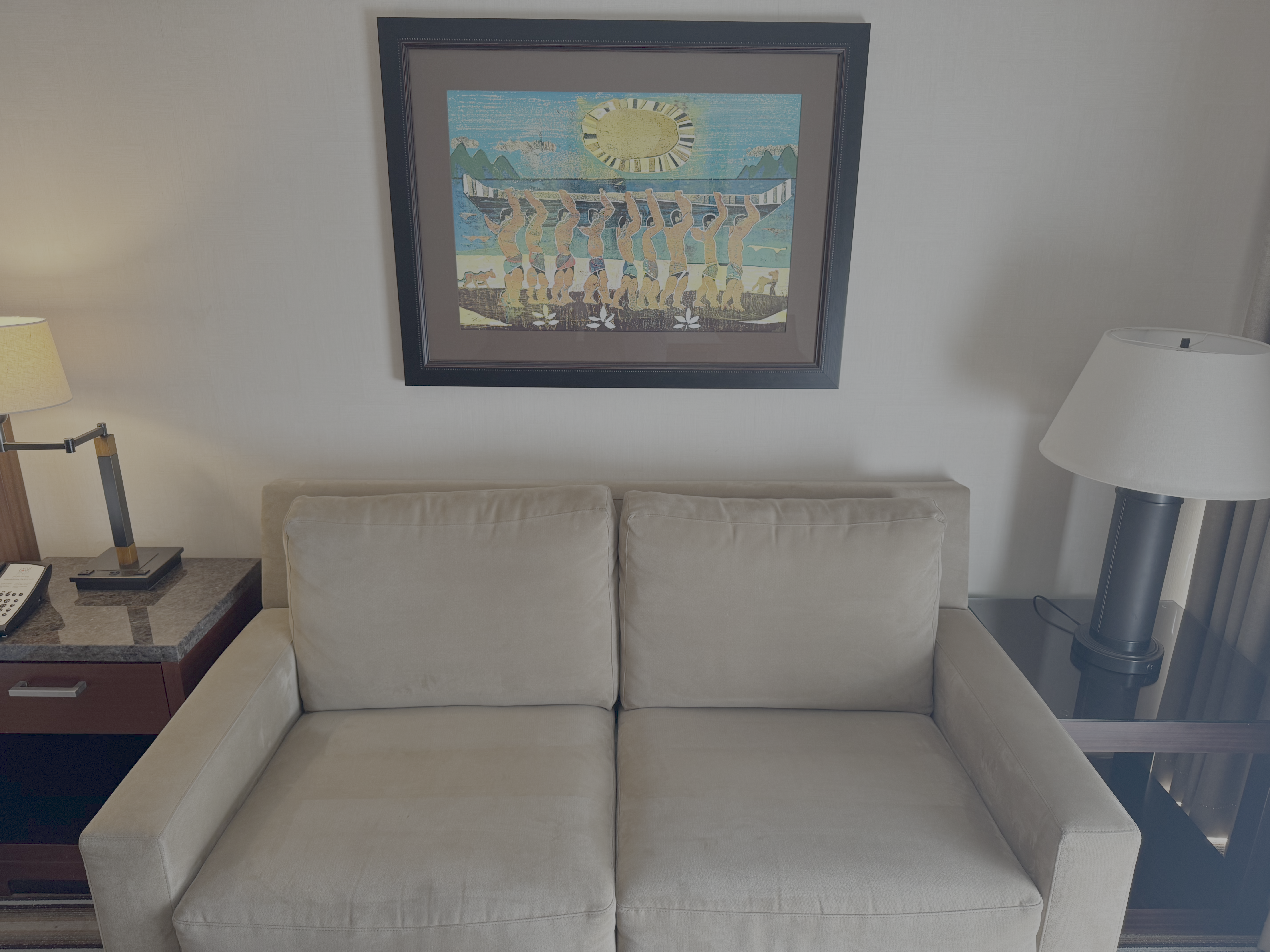 Maui Coast Hotel Kihei bedroom sofa