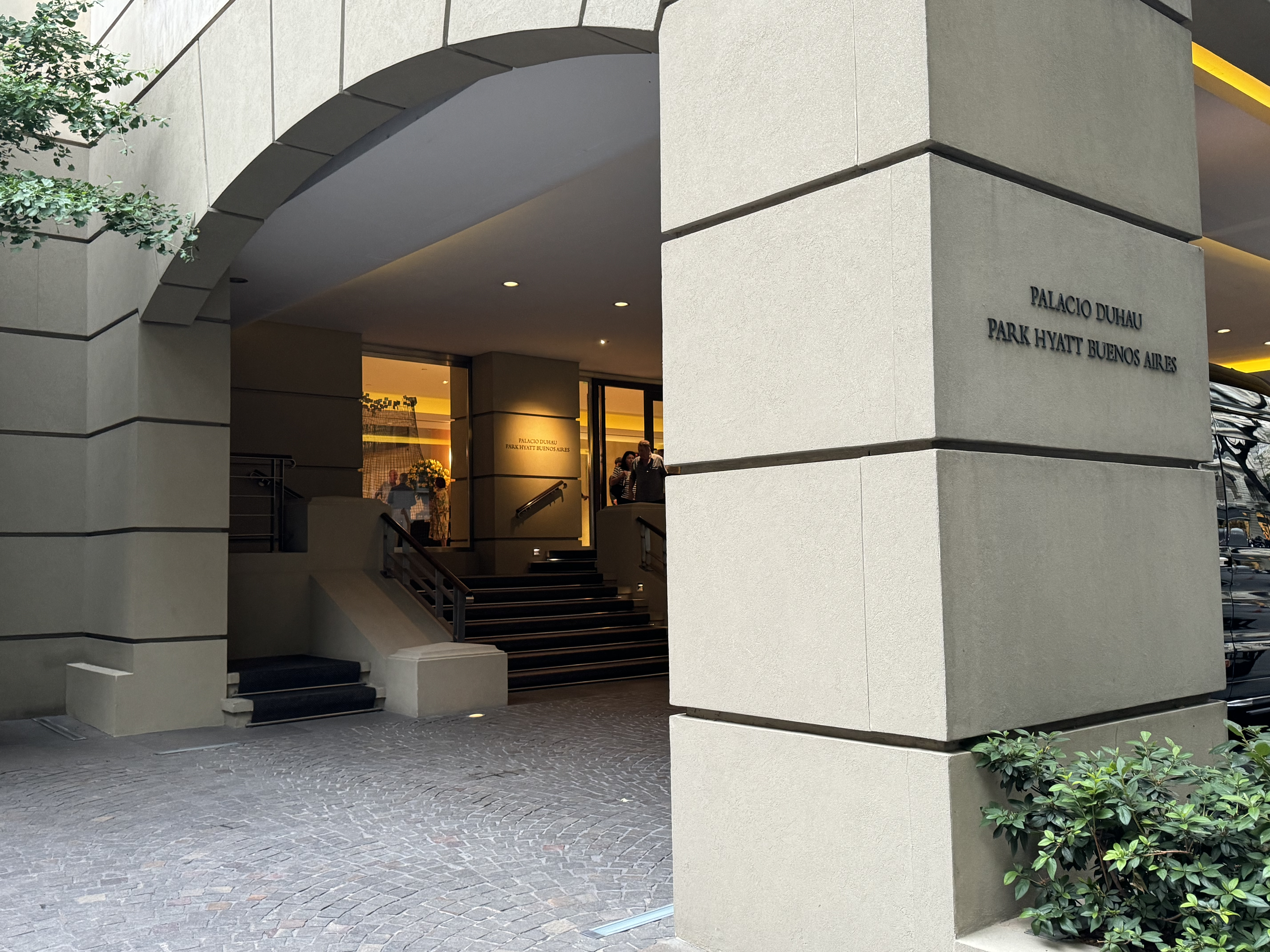 Palacio Duhau Park Hyatt Buenos Aires car entrance Palacio Duhau Park Hyatt Buenos Aires car entrance