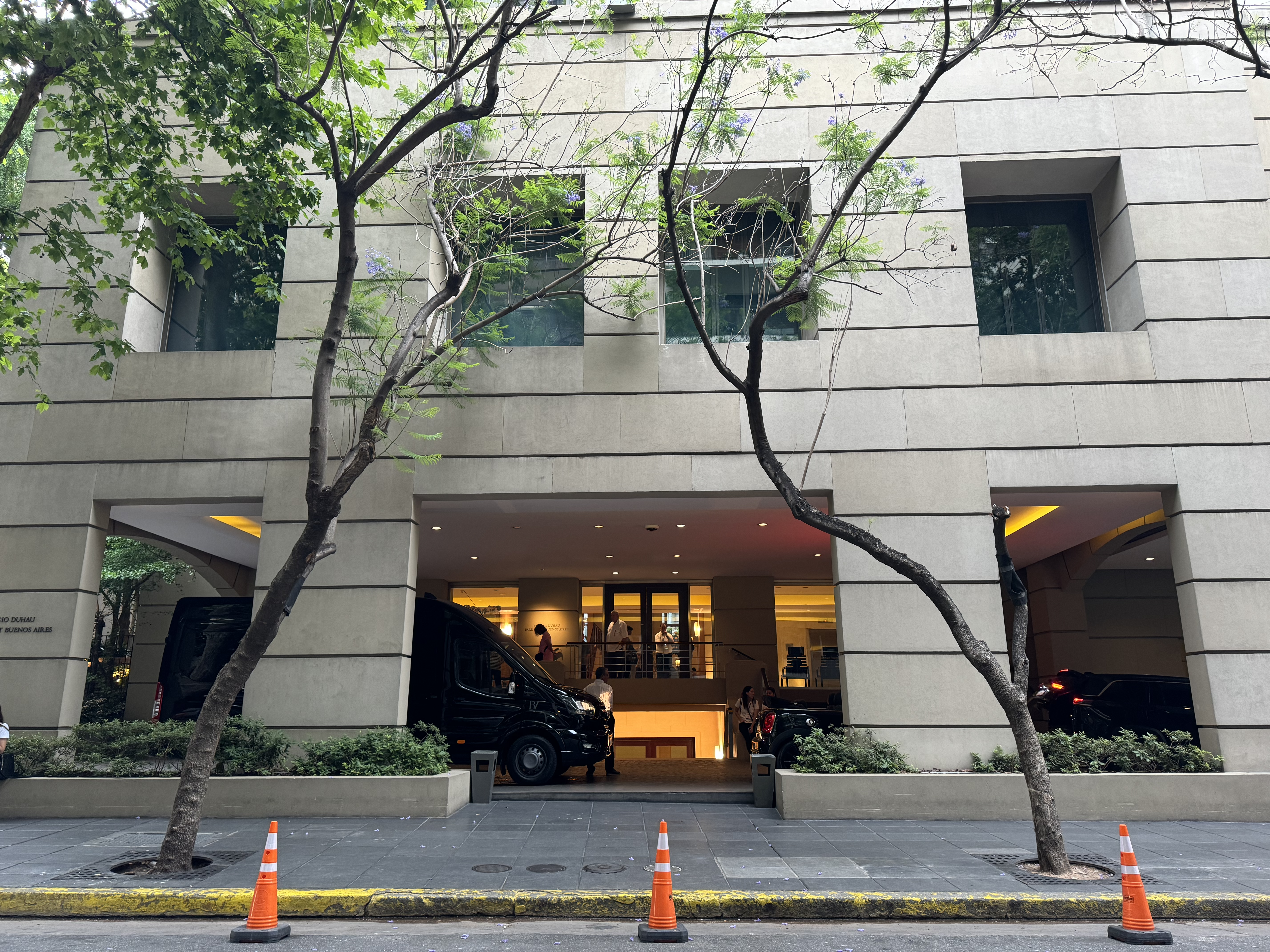 Palacio Duhau Park Hyatt Buenos Aires rear entrance Palacio Duhau Park Hyatt Buenos Aires rear entrance