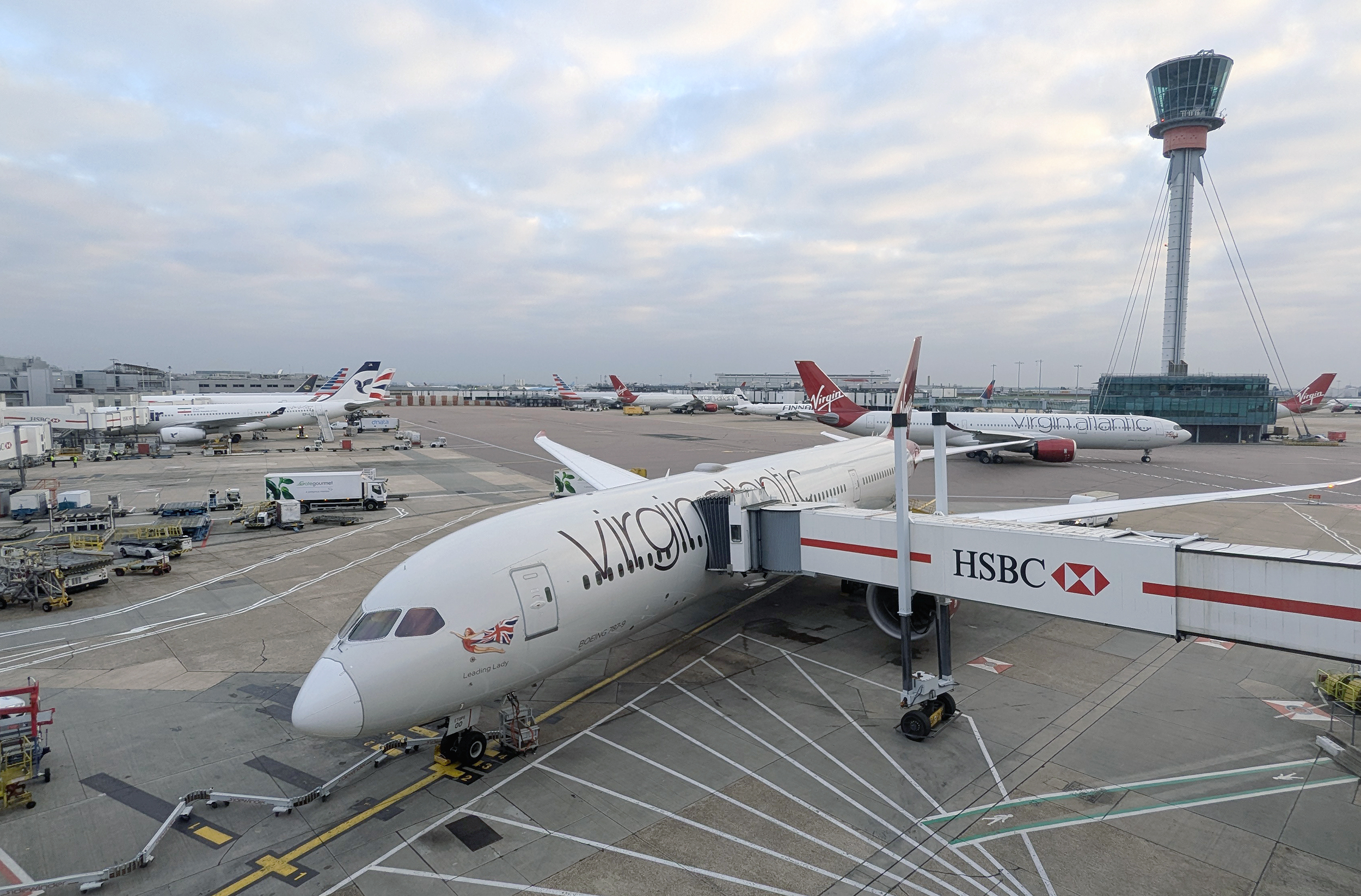 Virgin Atlantic 787 Heathrow Terminal 3 Virgin Atlantic 787 Heathrow Terminal 3