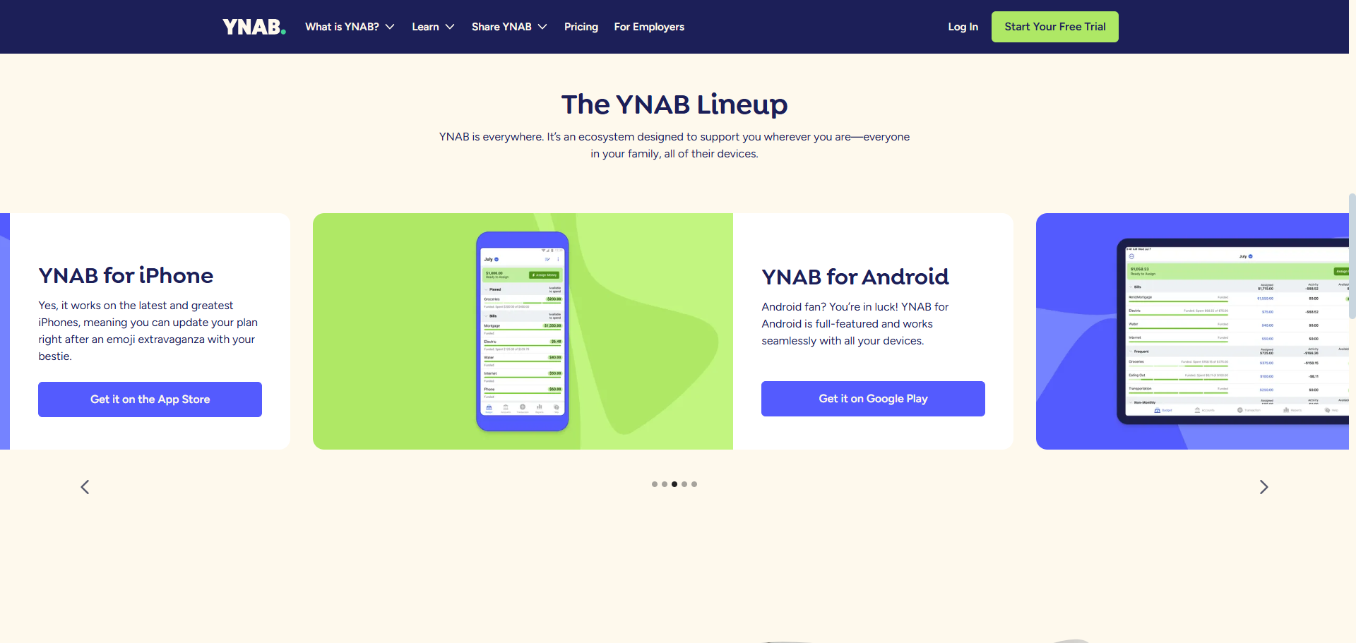 YNAB You Need a Budget apps YNAB You Need a Budget apps