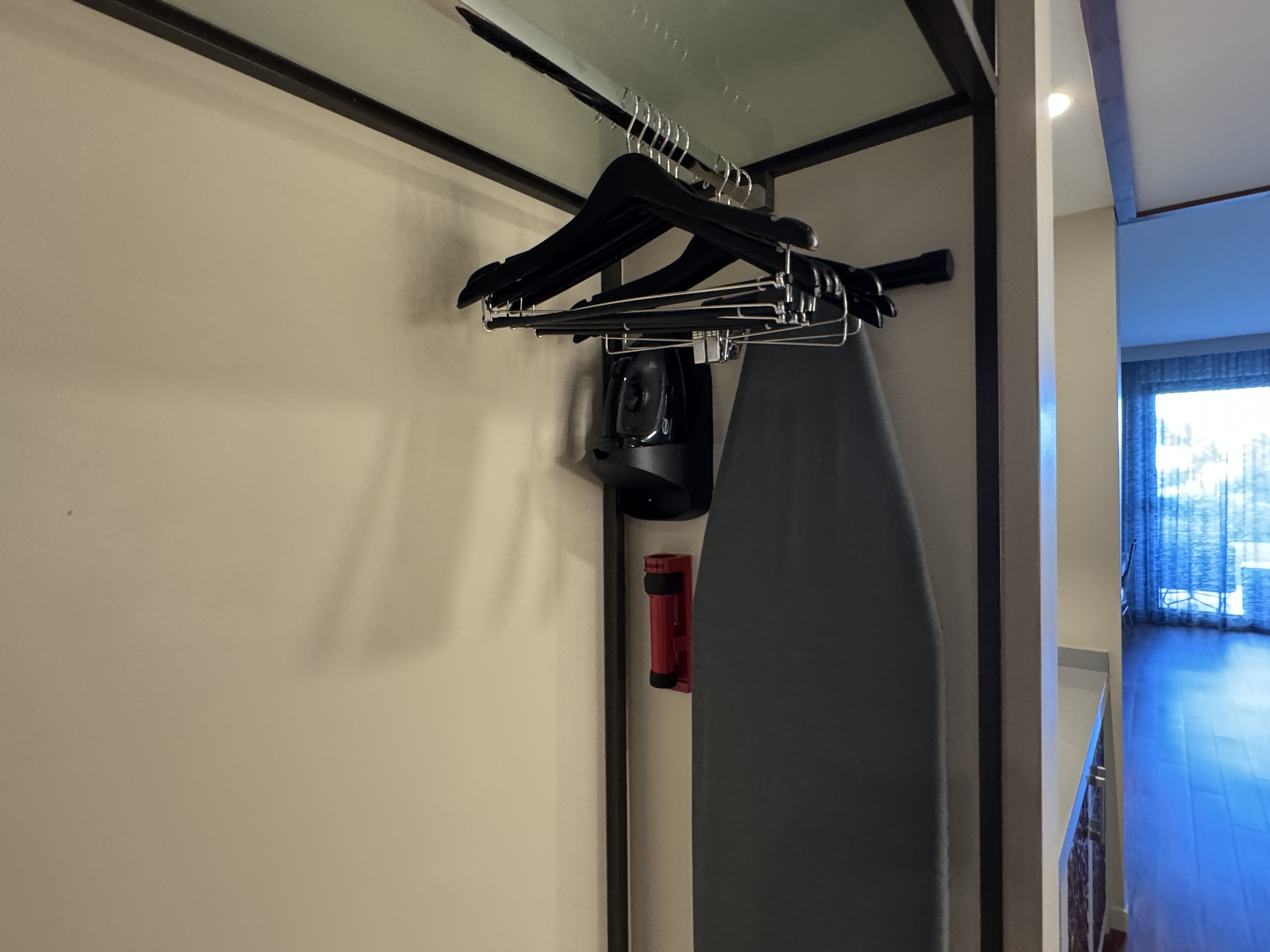 AC Hotel by Marriott Maui Wailea King Ocean View Suite closet ironing board hangers