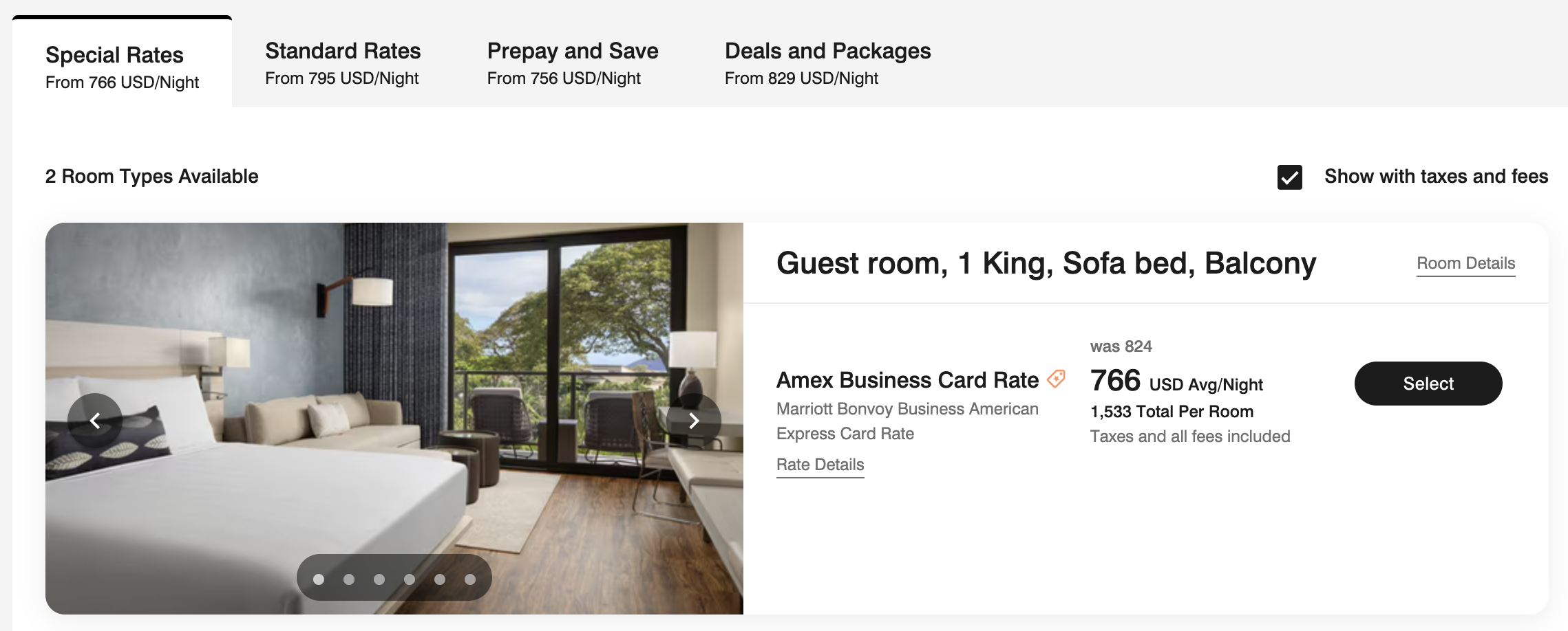 AC Hotel by Marriott Maui Wailea advance rate Amex Business Card