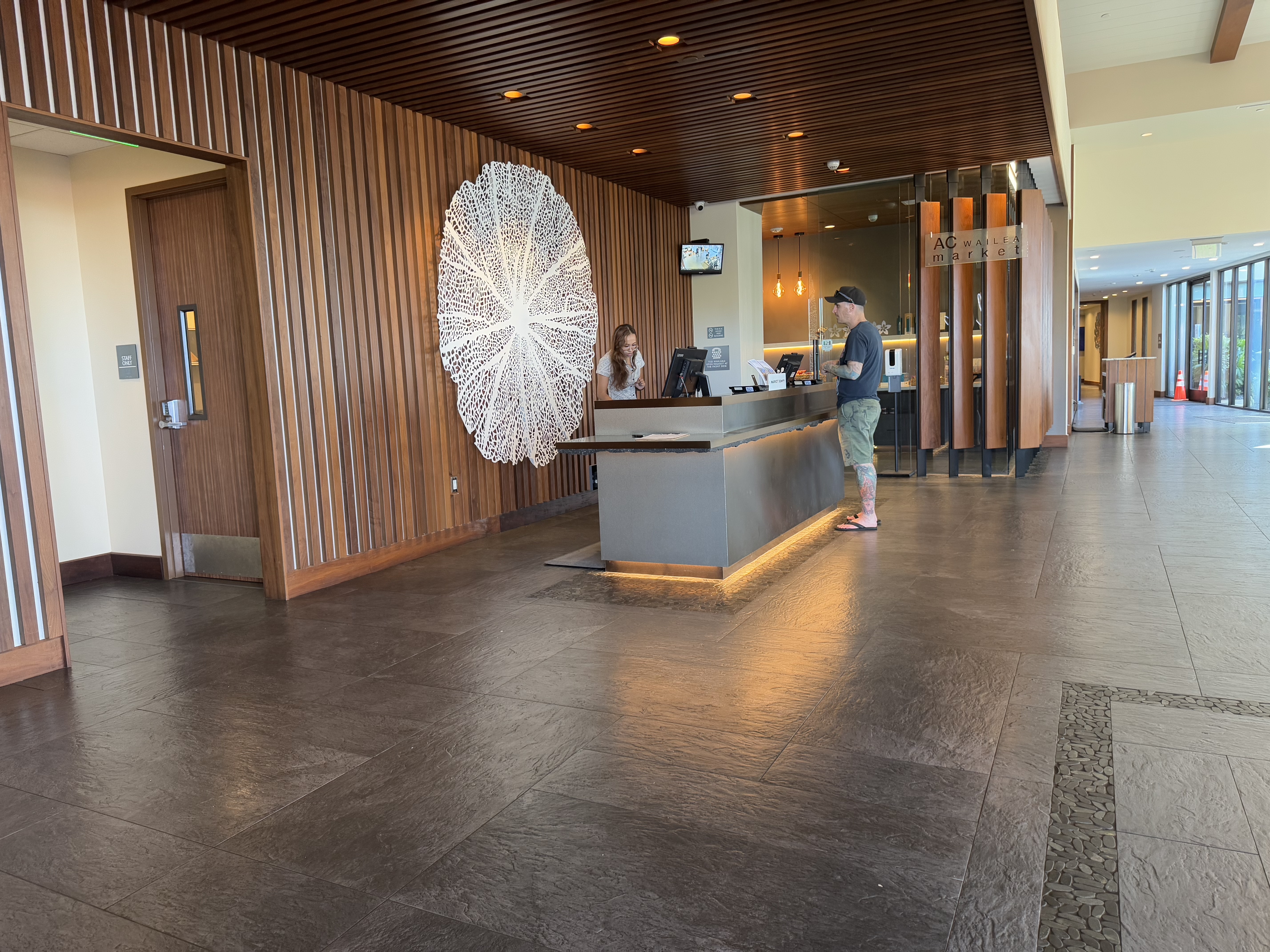 AC Hotel by Marriott Maui Wailea lobby checking in