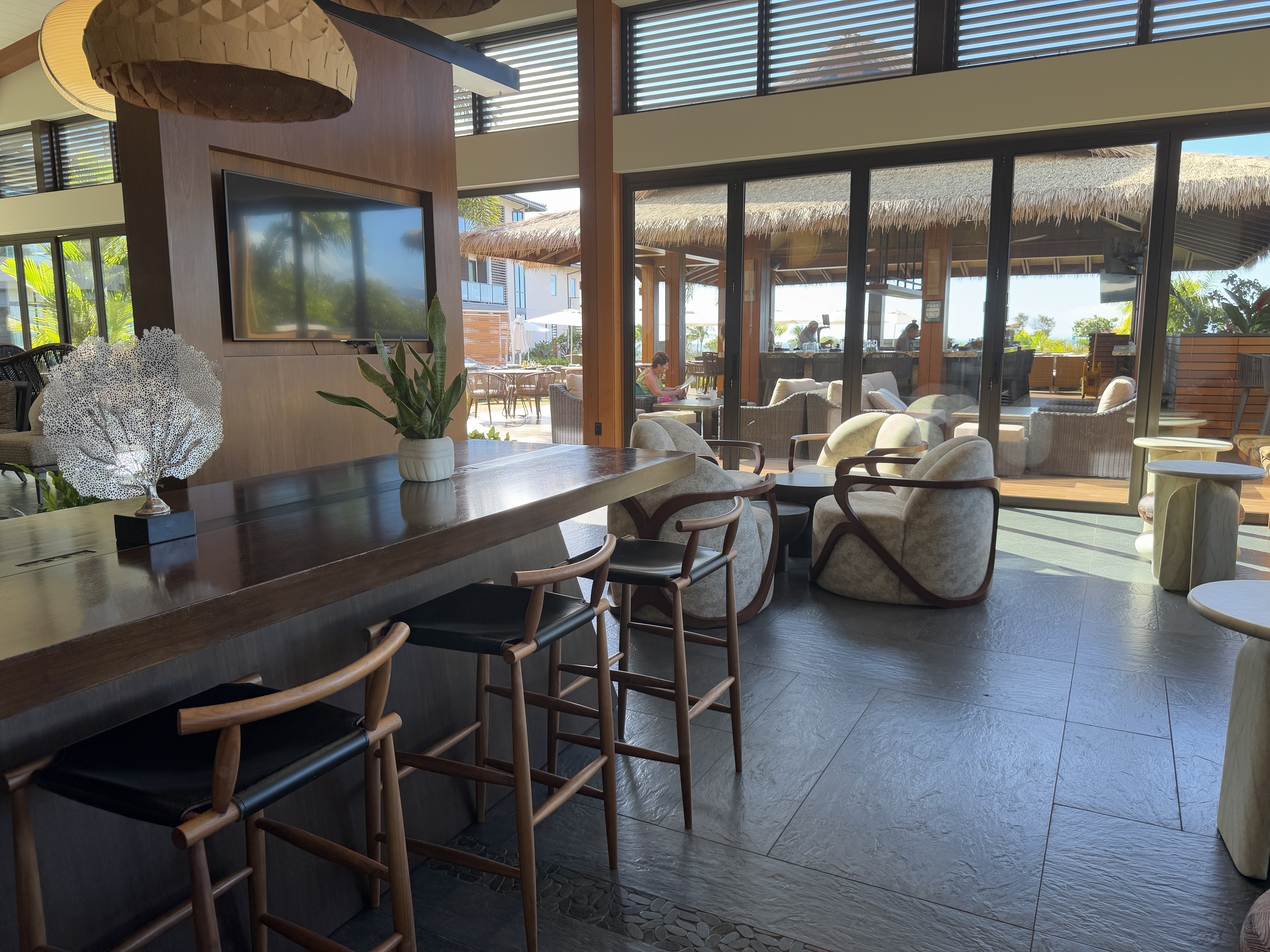 AC Hotel by Marriott Maui Wailea lobby rear seating