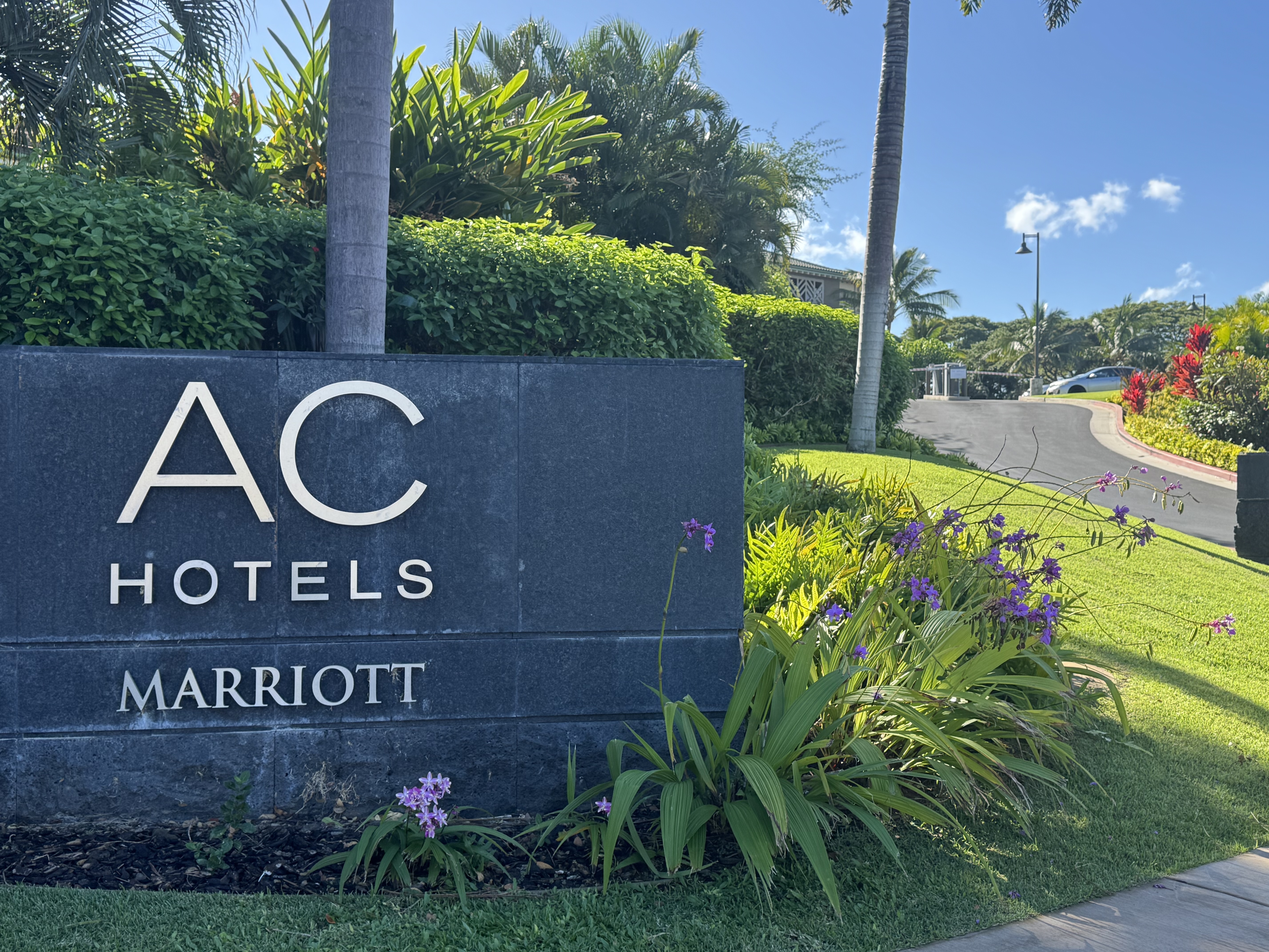 AC Hotel by Marriott Maui Wailea sign at entry