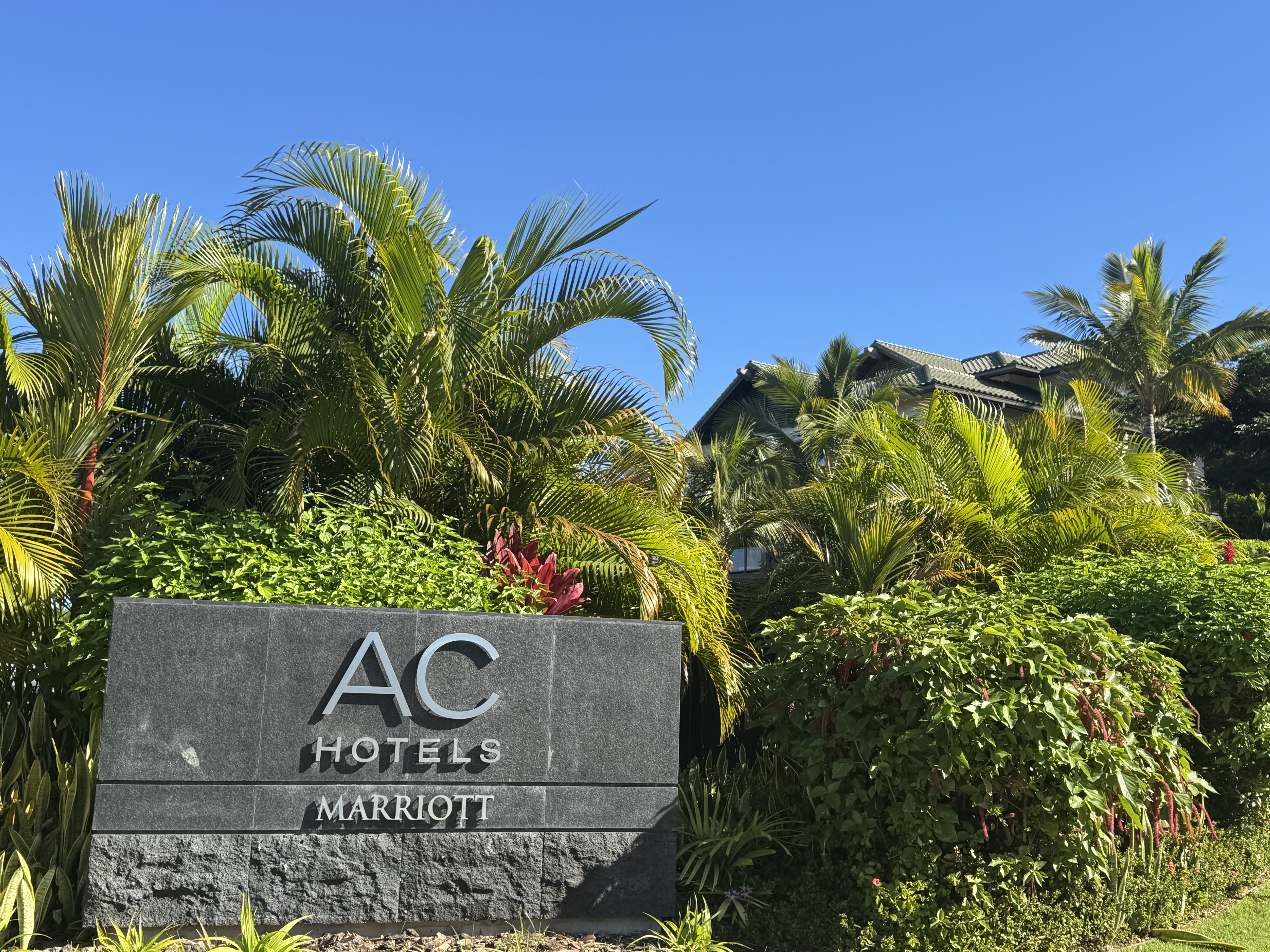 AC Hotel by Marriott Maui Wailea sign from main road