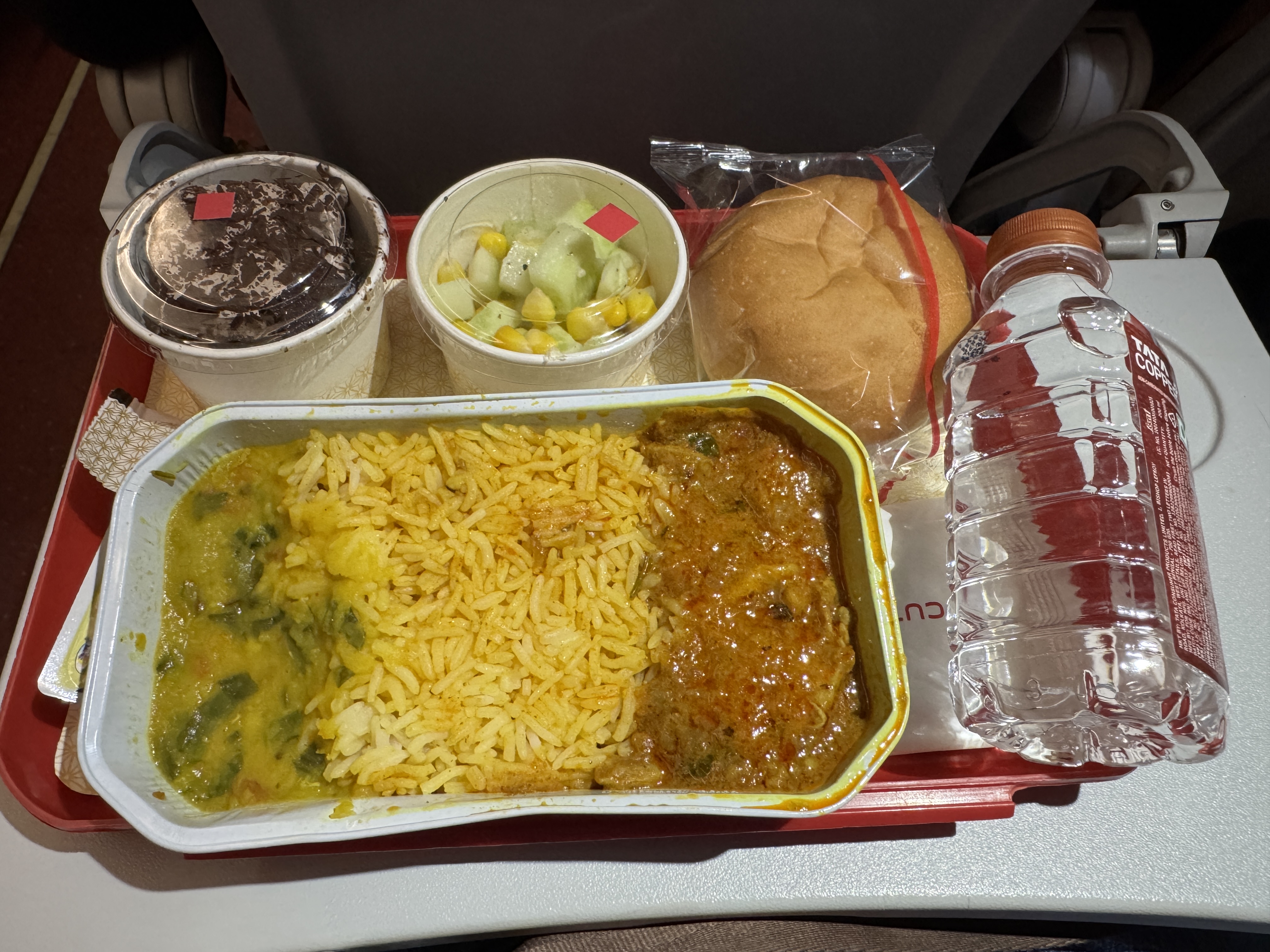 Air India A320 Economy DOH BOM meal Air India A320 Economy DOH BOM meal