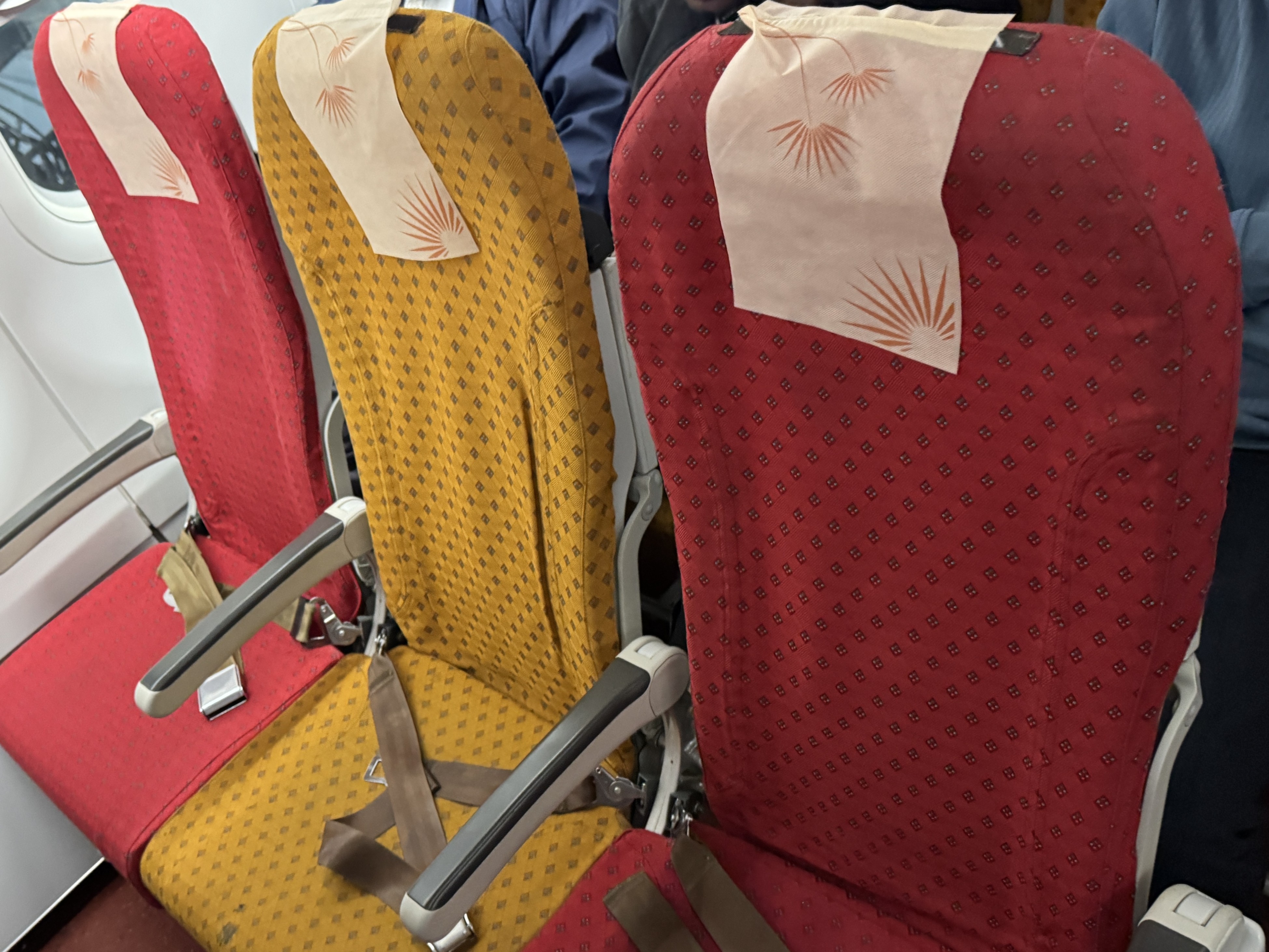 Air India A320 Economy DOH BOM row 14 Air India A320 Economy DOH BOM row 14
