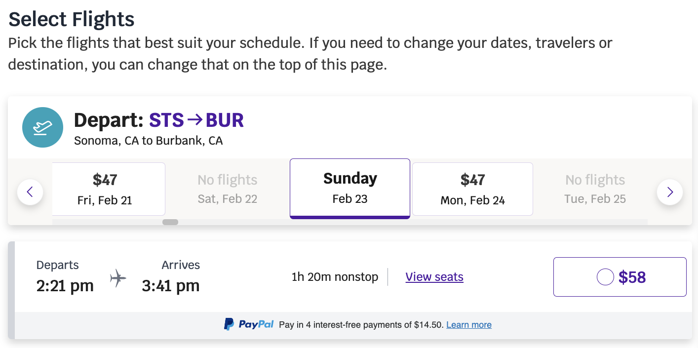 Avelo Airlines STS BUR search results Avelo Airlines STS BUR search results