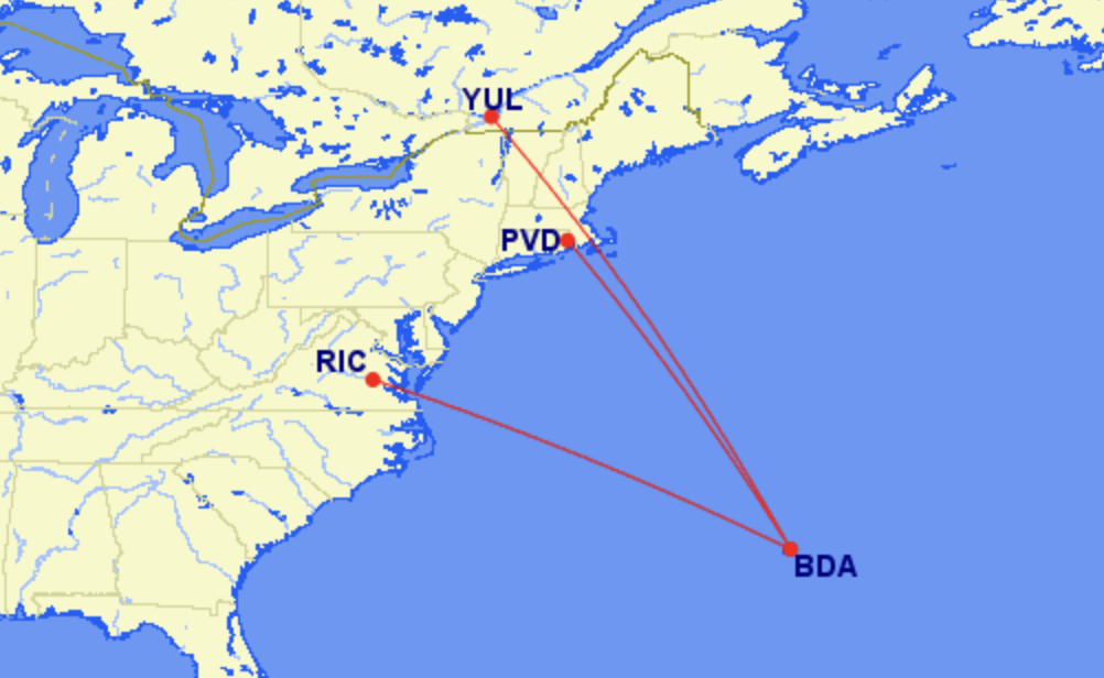 Bermudair new routes for 2025 Bermudair new routes for 2025