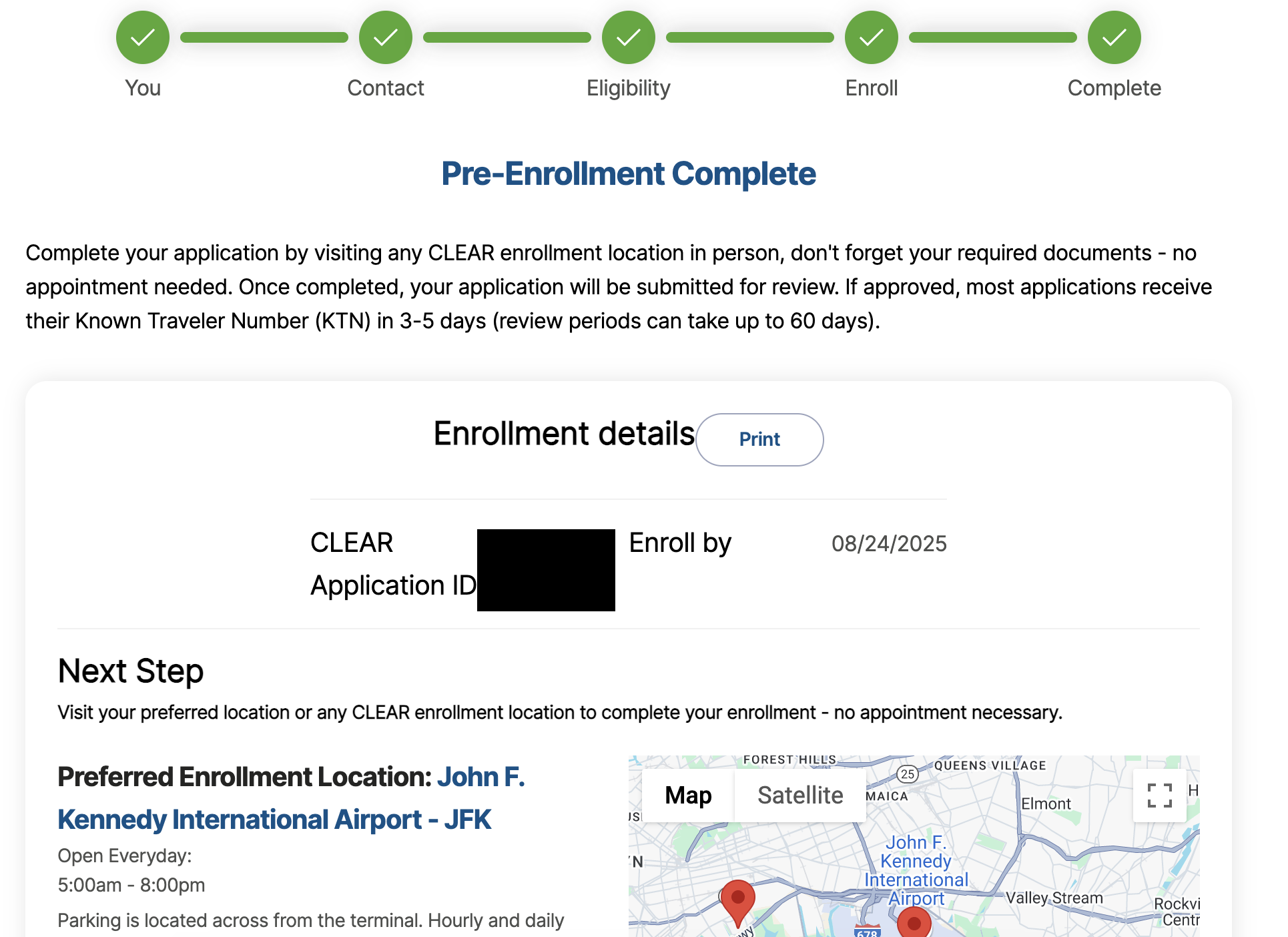 CLEAR Application ID