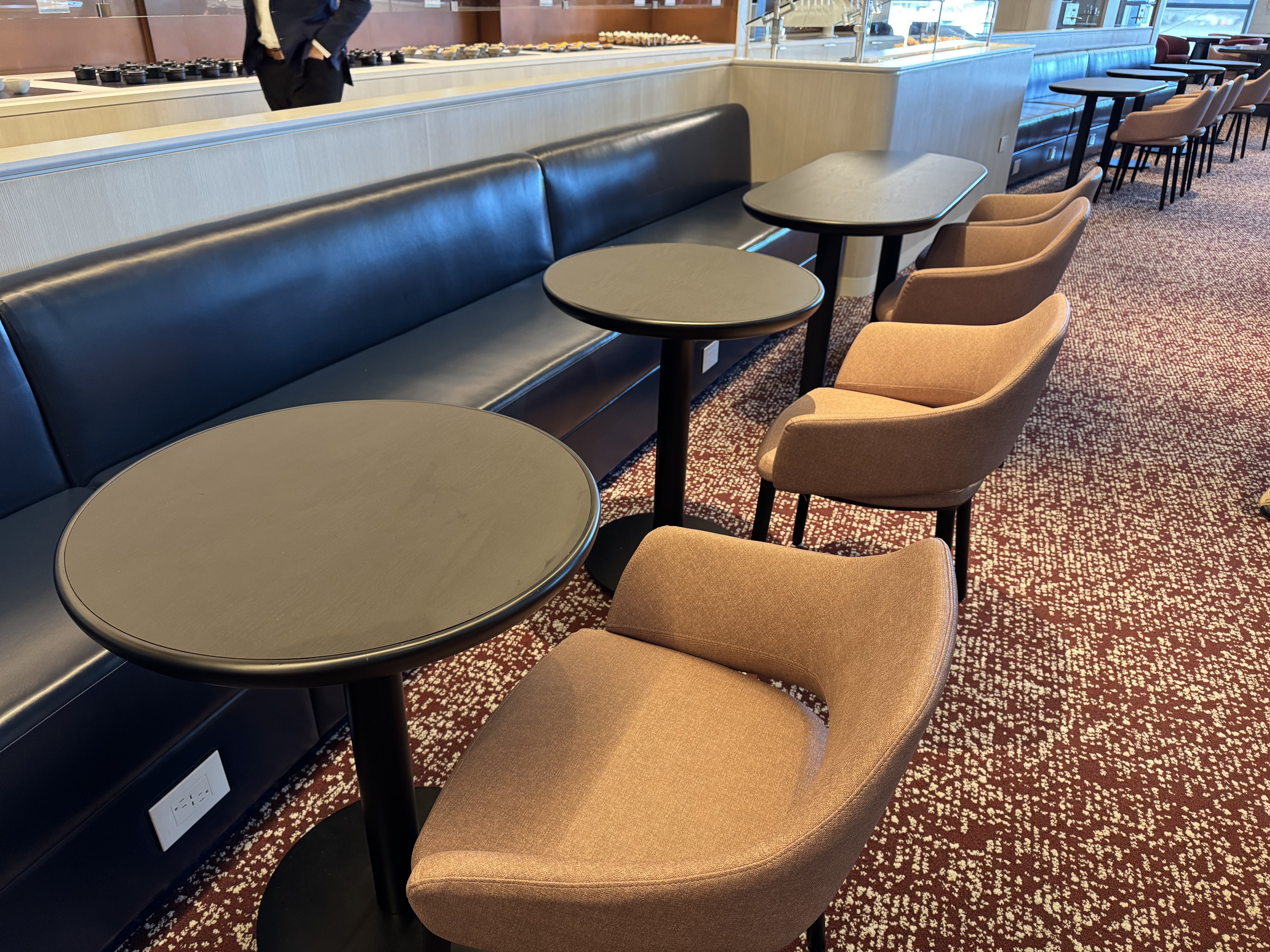 Capital One Lounge Las Vegas buffet area seating