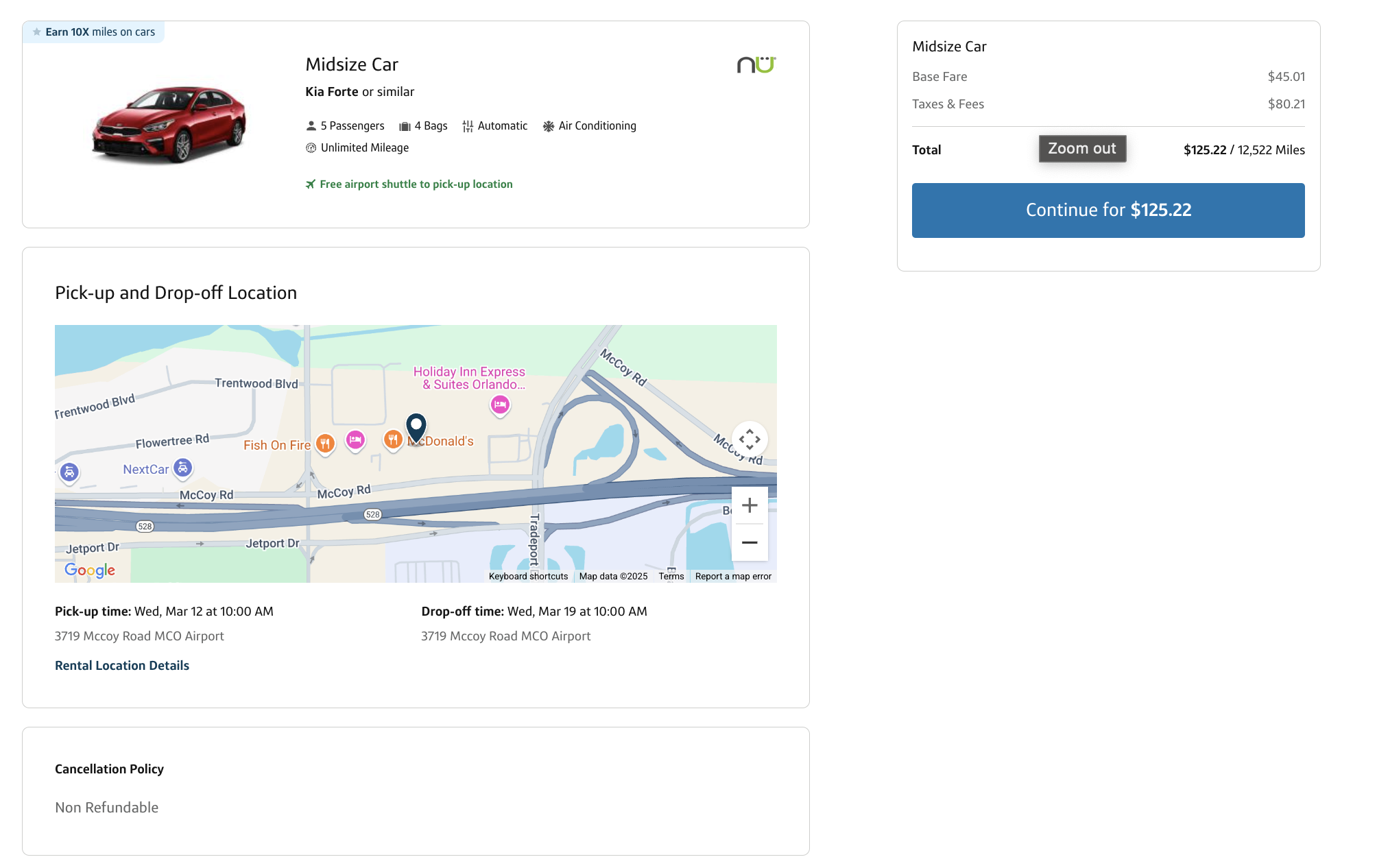 Capital One Travel rental car selection Capital One Travel rental car selection