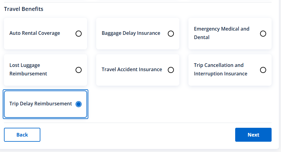 Chase Card Benefits file a claim trip delay reimbursement