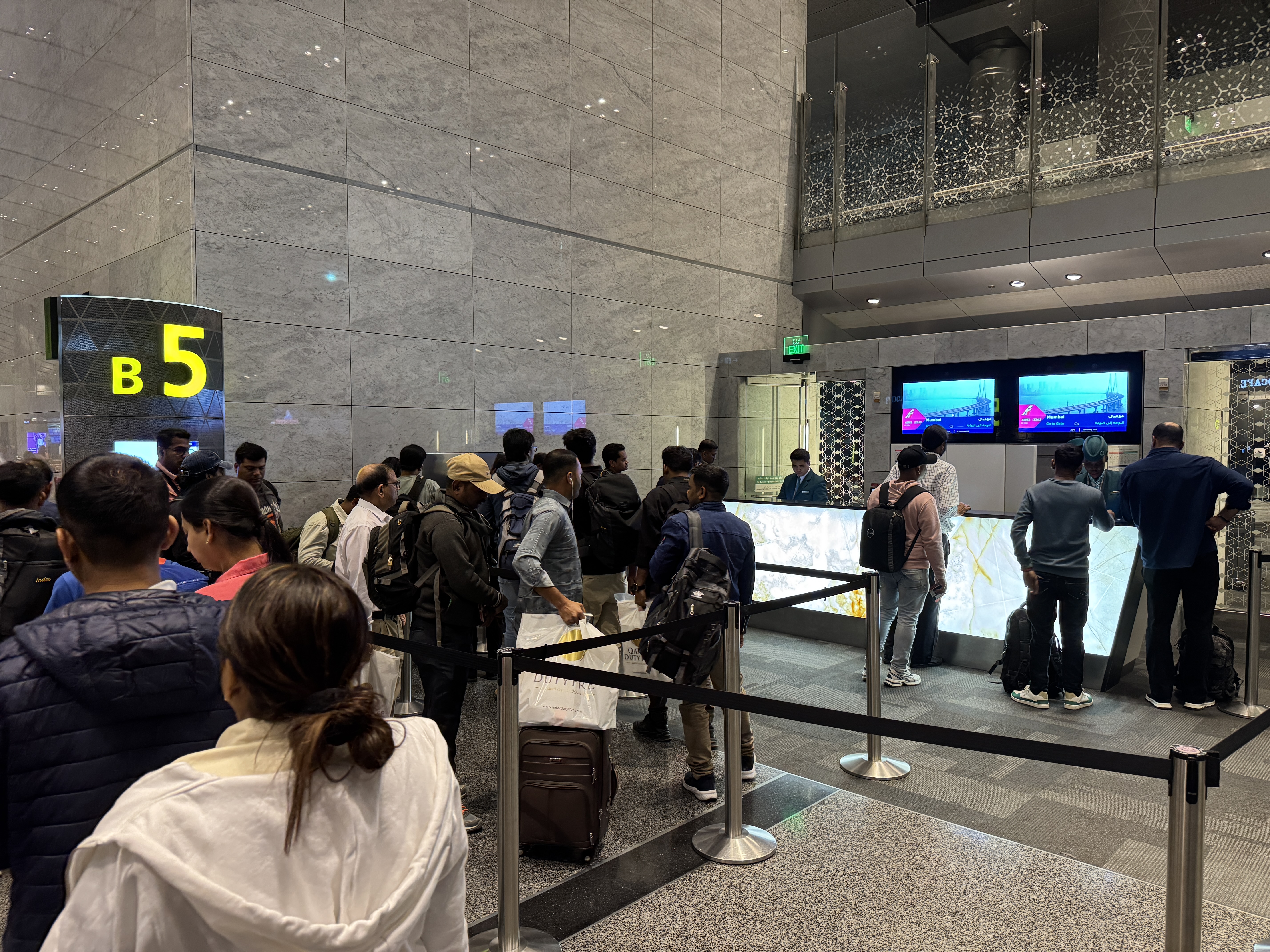 DOH Airport Air India gate B5 DOH Airport Air India gate B5
