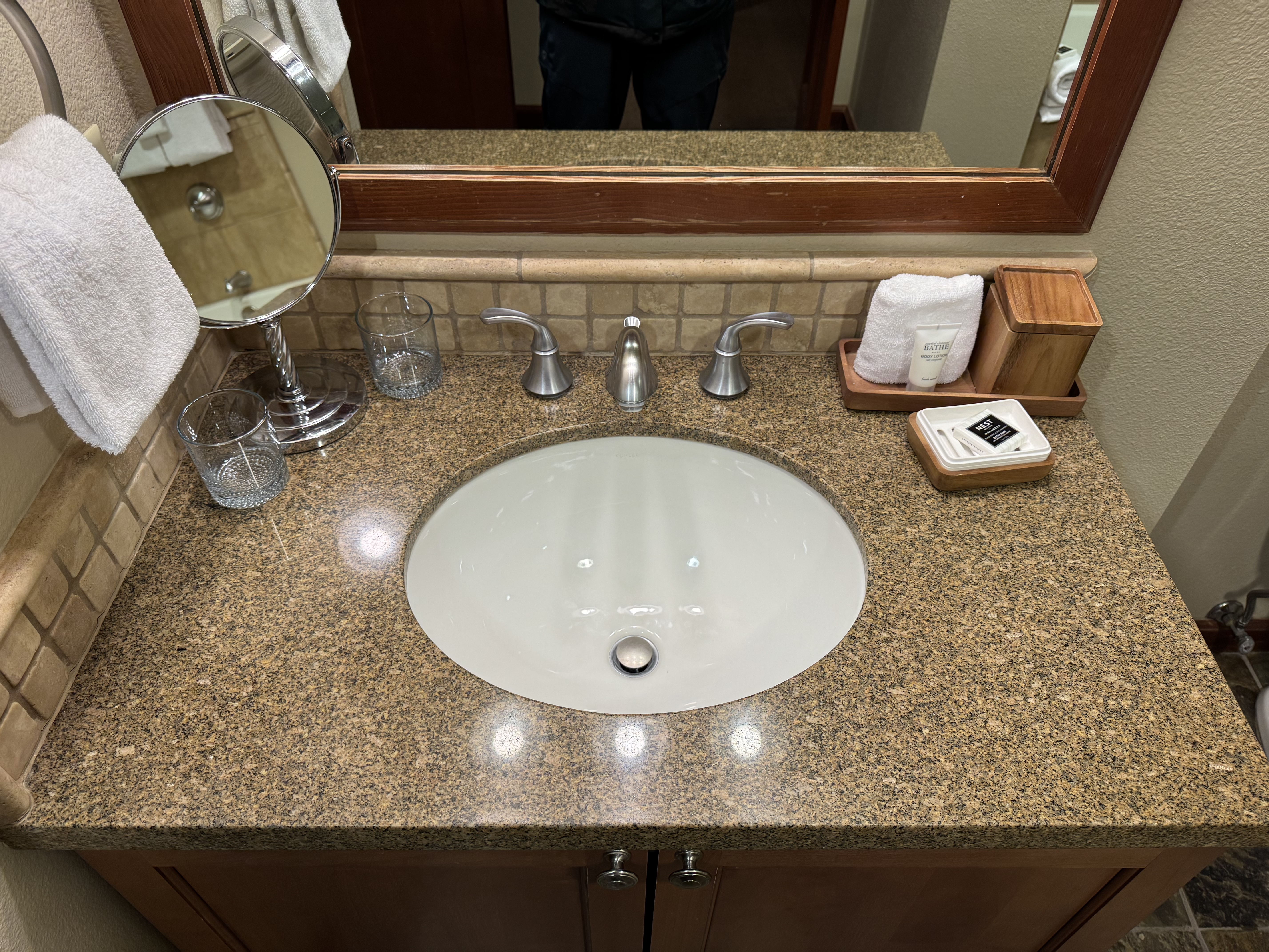 Everline Resort Spa Destination Hyatt Fireplace Suite Valley View bathroom sink